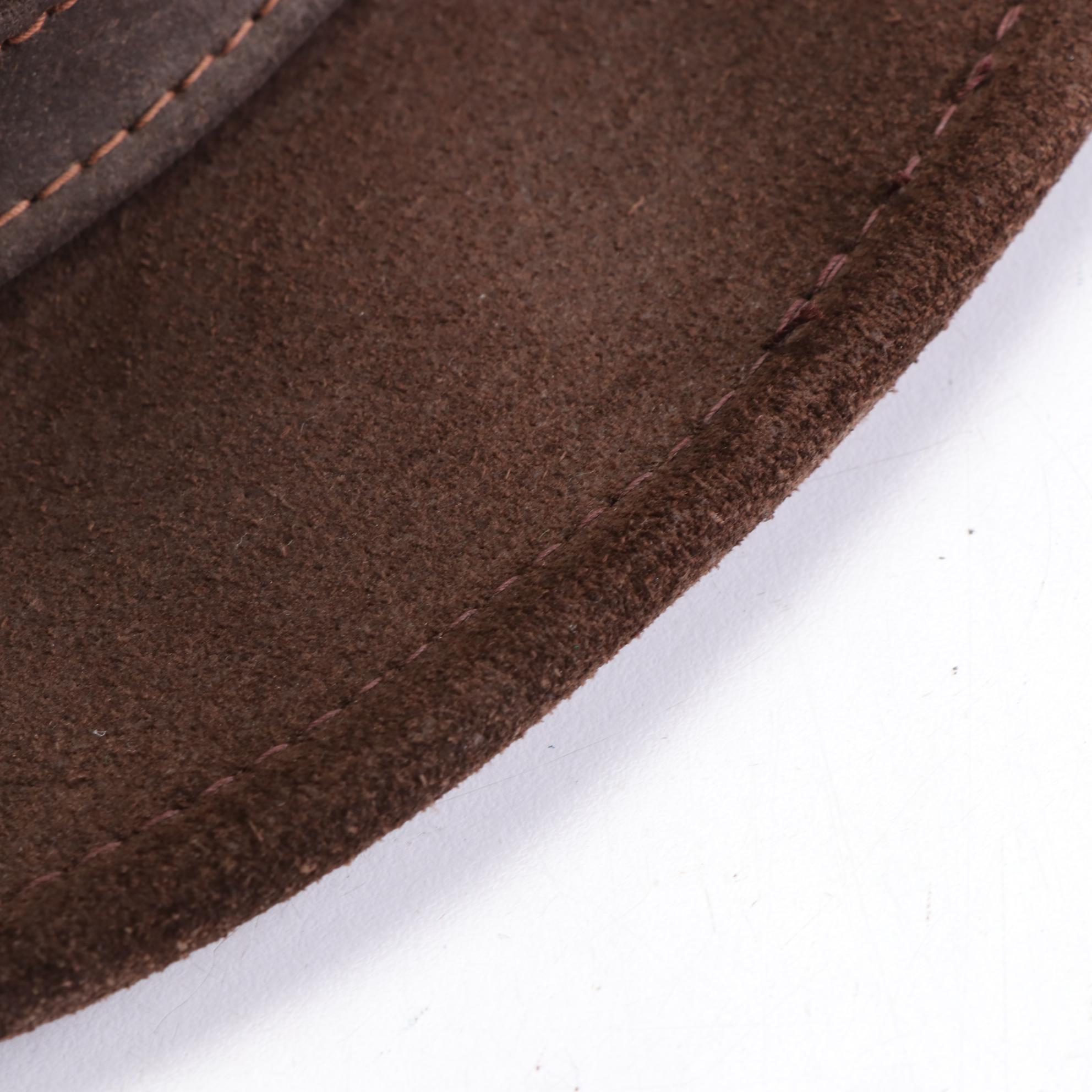 Minnetonka Fedora Hat in Brown Suede