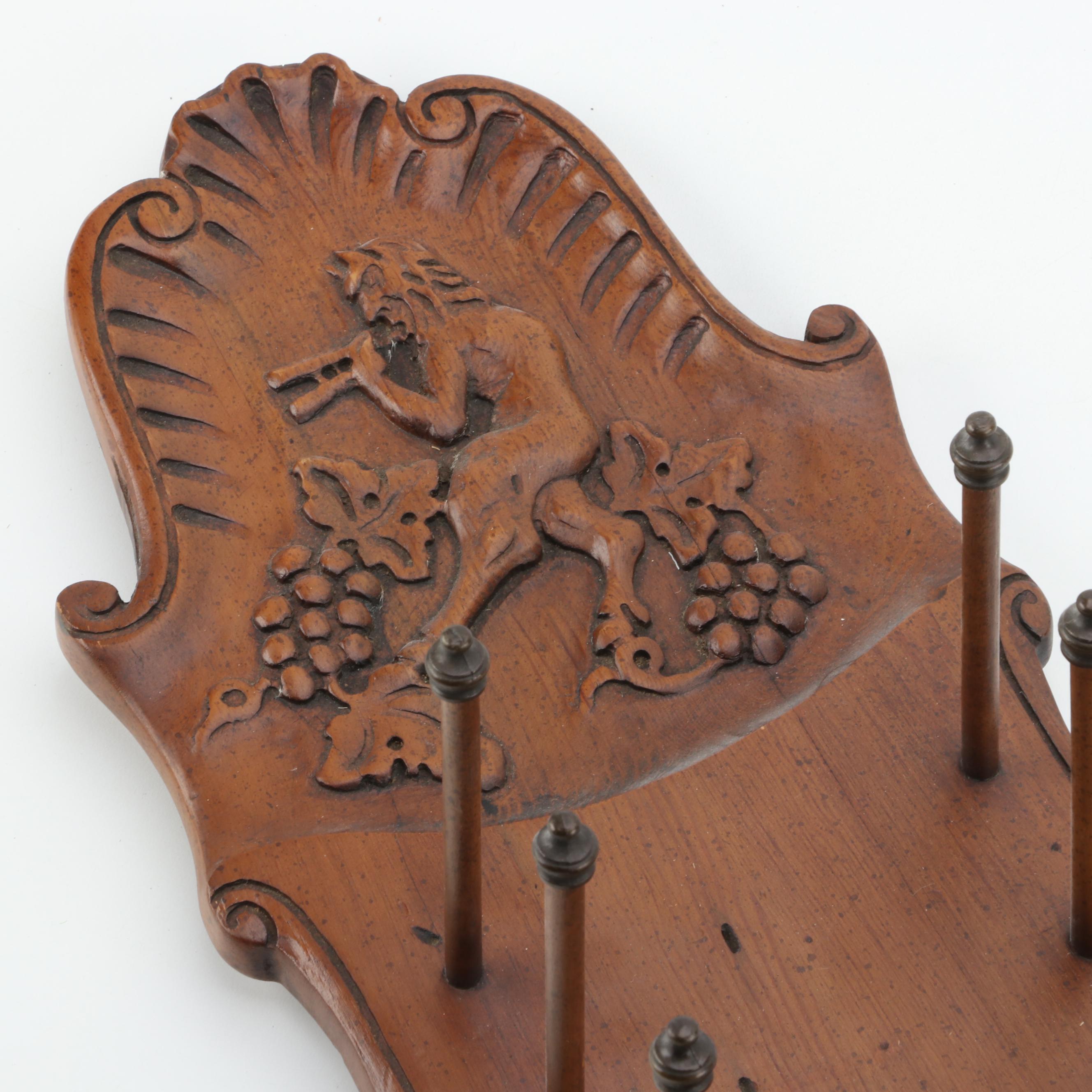 Enkeboll Wooden Wall Hanging Bottle Rack