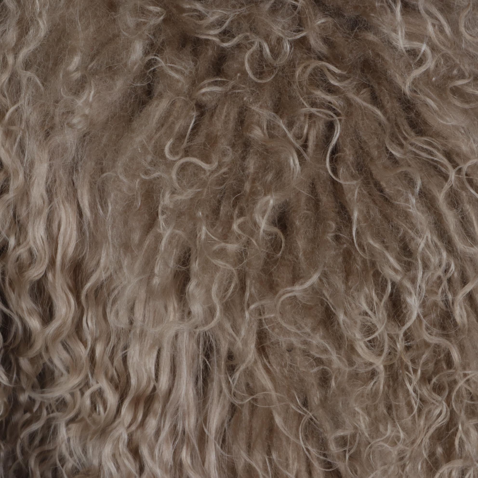 Mongolian Curly Lamb and Rabbit Fur Coat by Stanley Furs