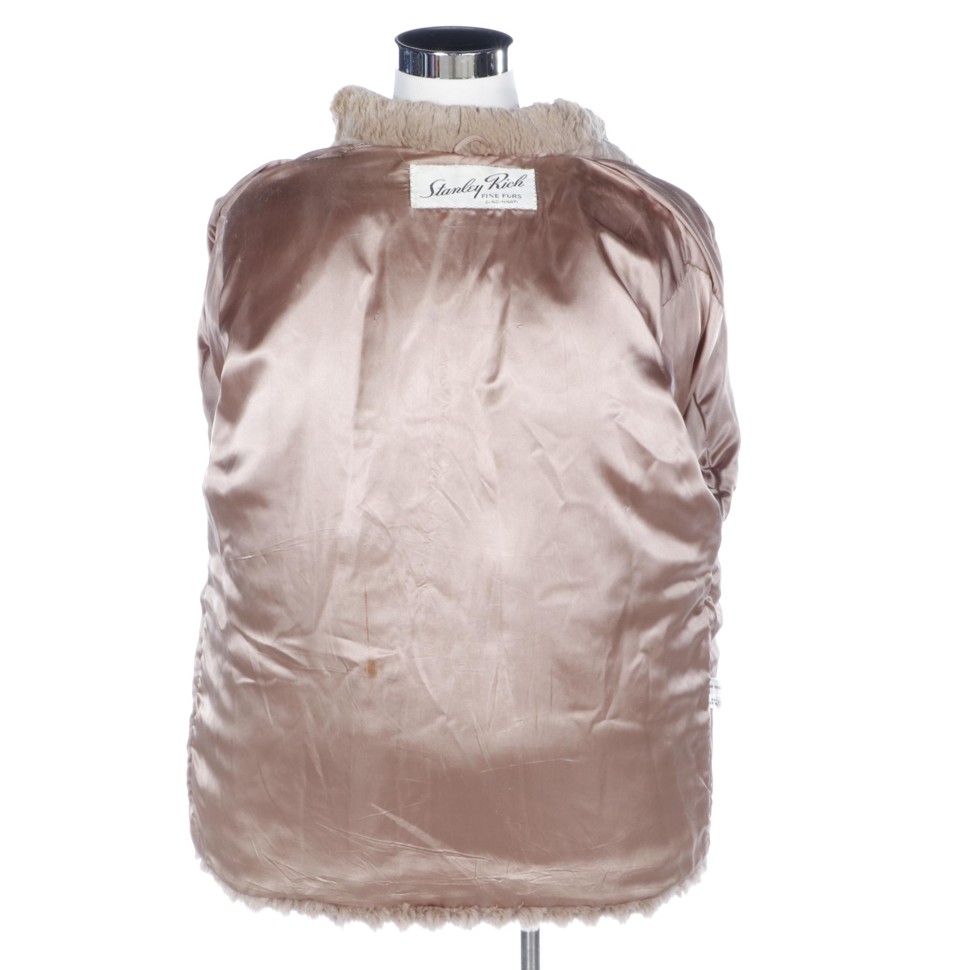 Mongolian Curly Lamb and Rabbit Fur Coat by Stanley Furs