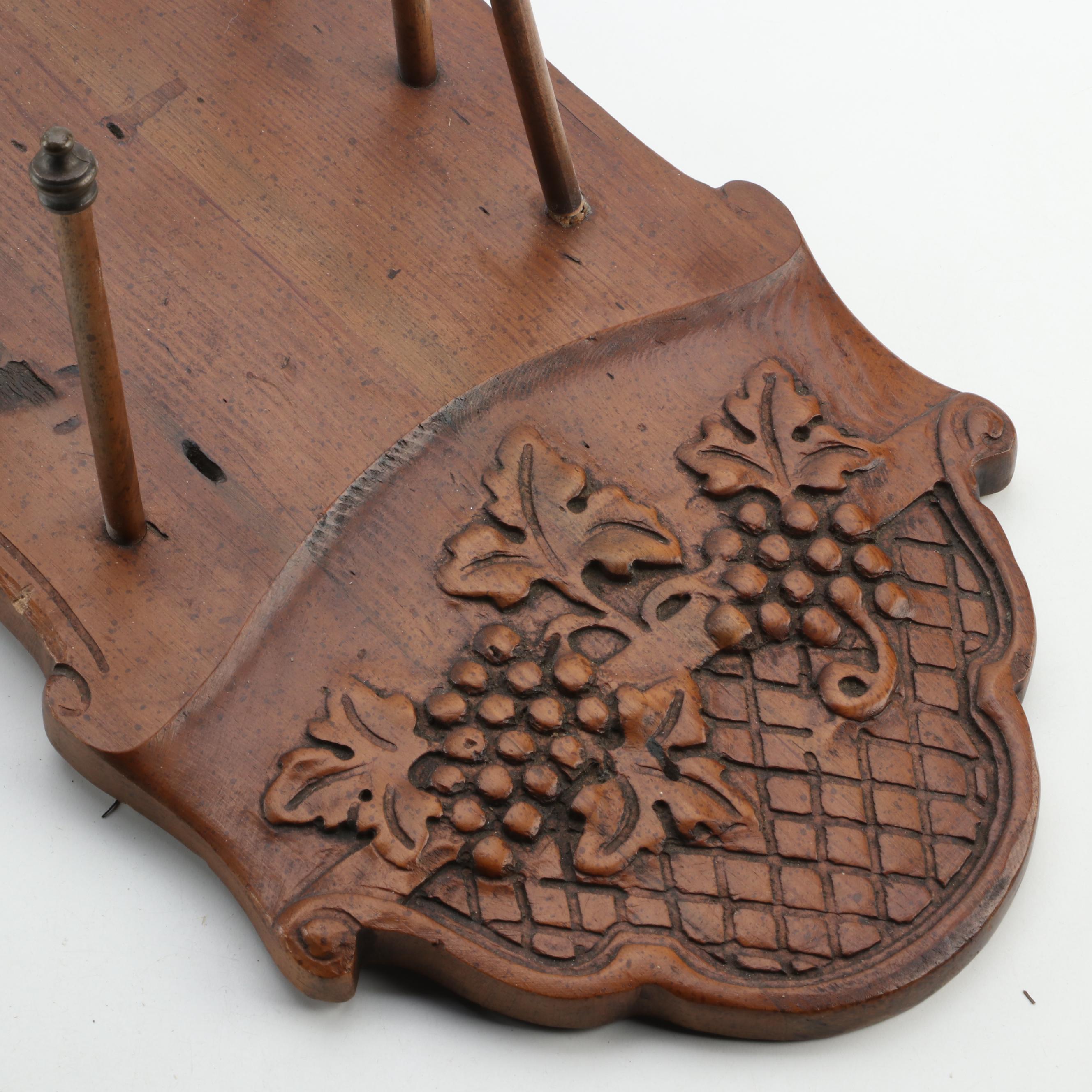 Enkeboll Wooden Wall Hanging Bottle Rack