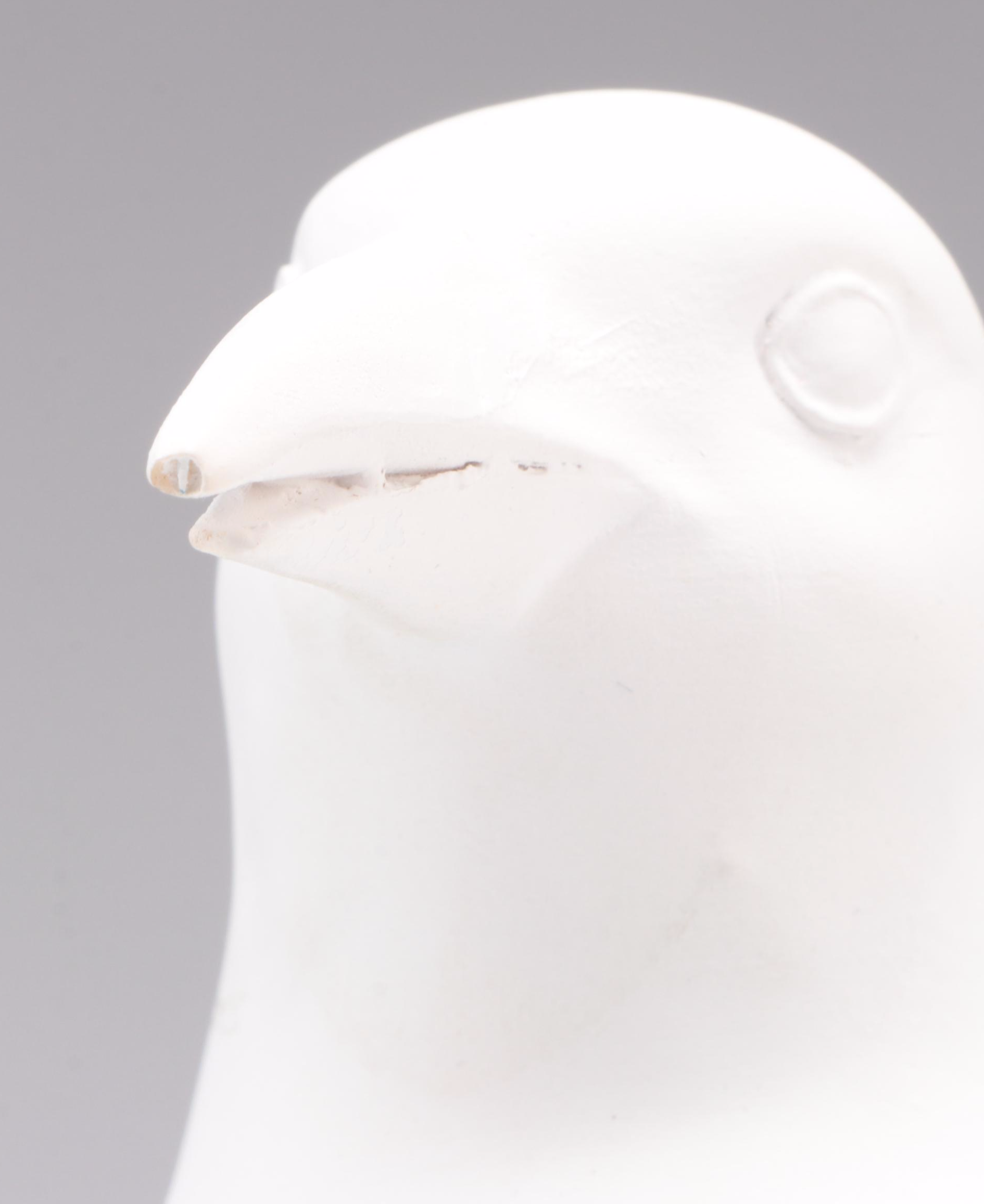 Wedgwood Blue Jasperware Cachepot with Pair of Resin Bird Figurines