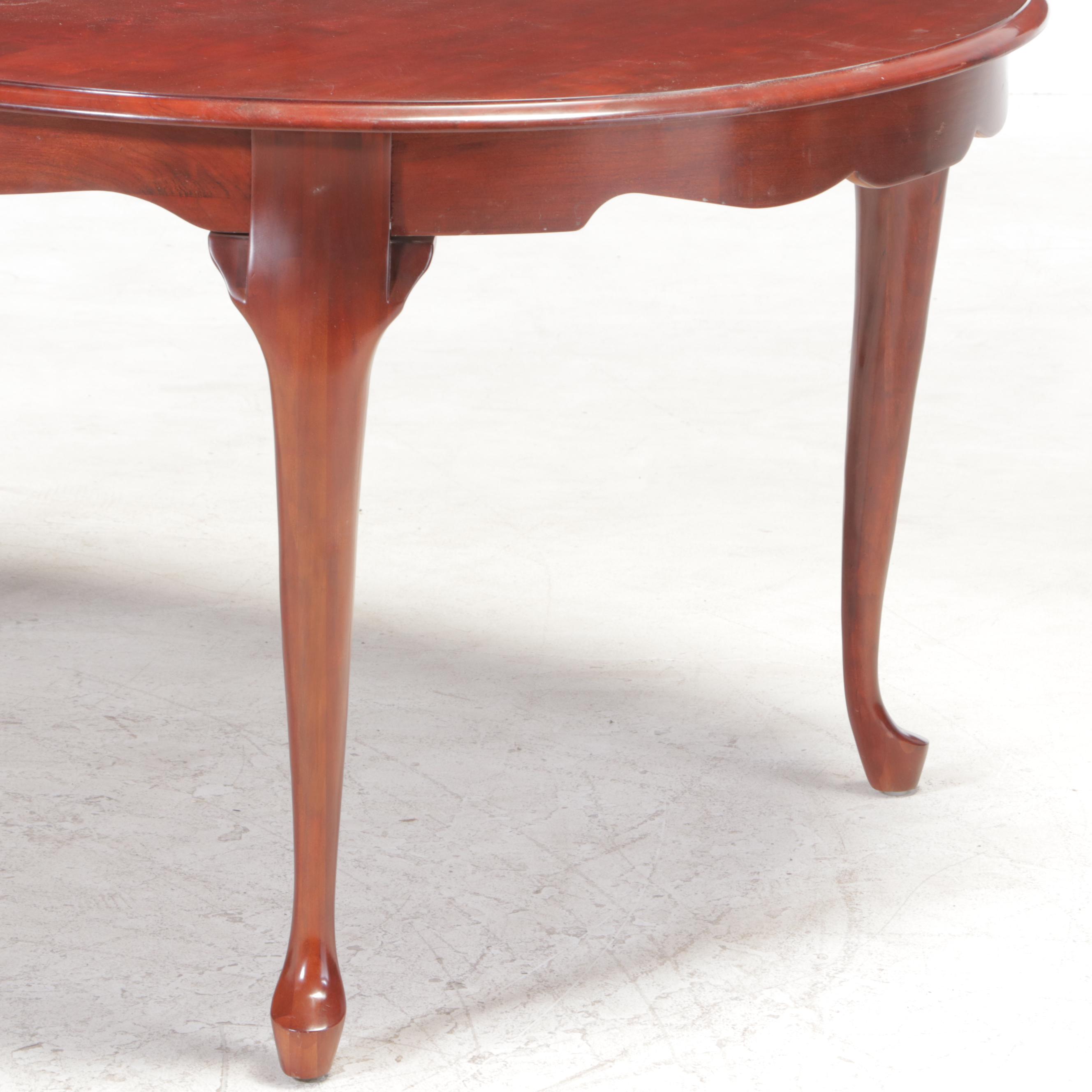 Queen Anne Style Cherrywood Dining Table