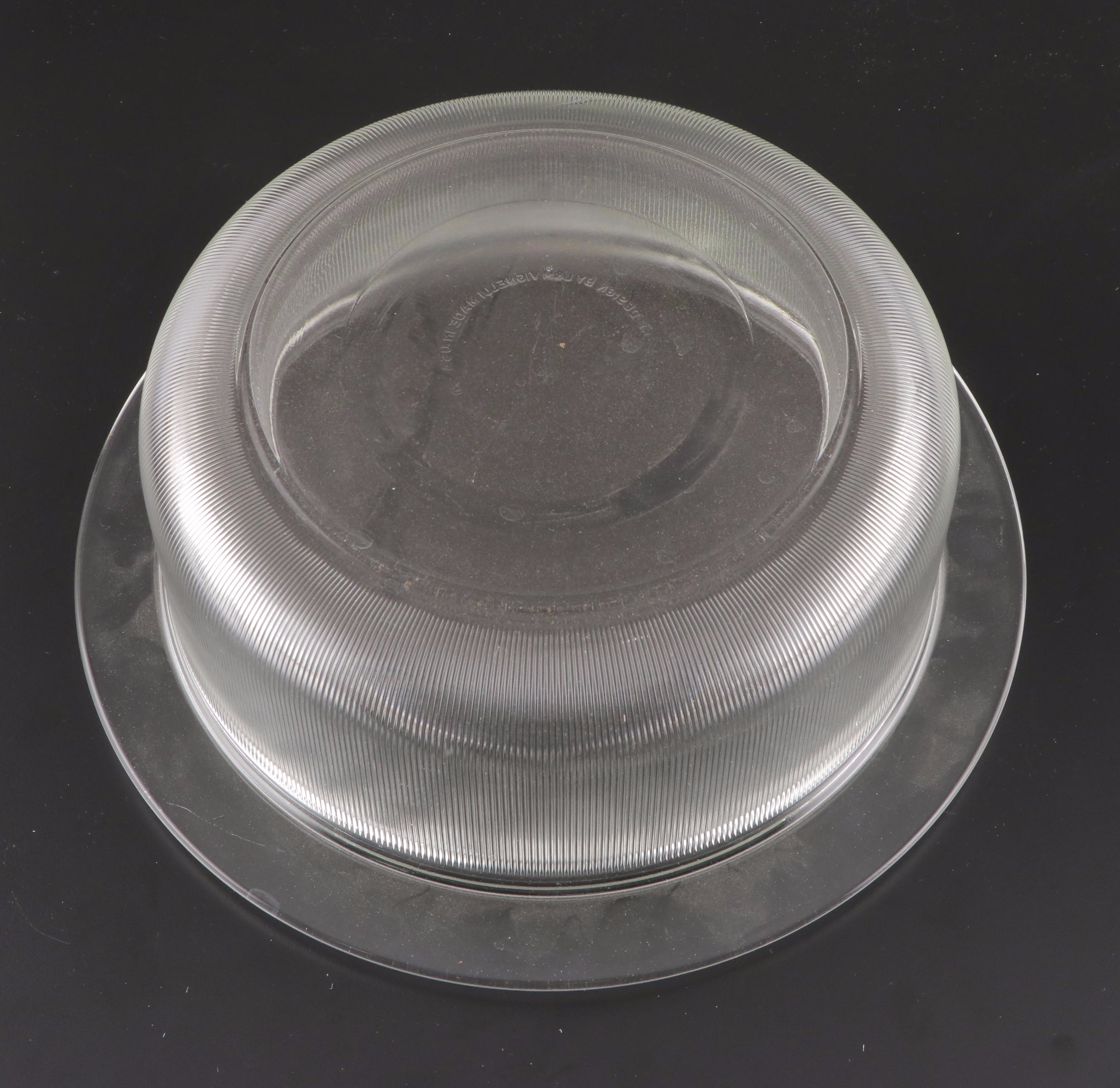 L. & M. Vignelli for Heller and Other Ribbed Glass Bakeware