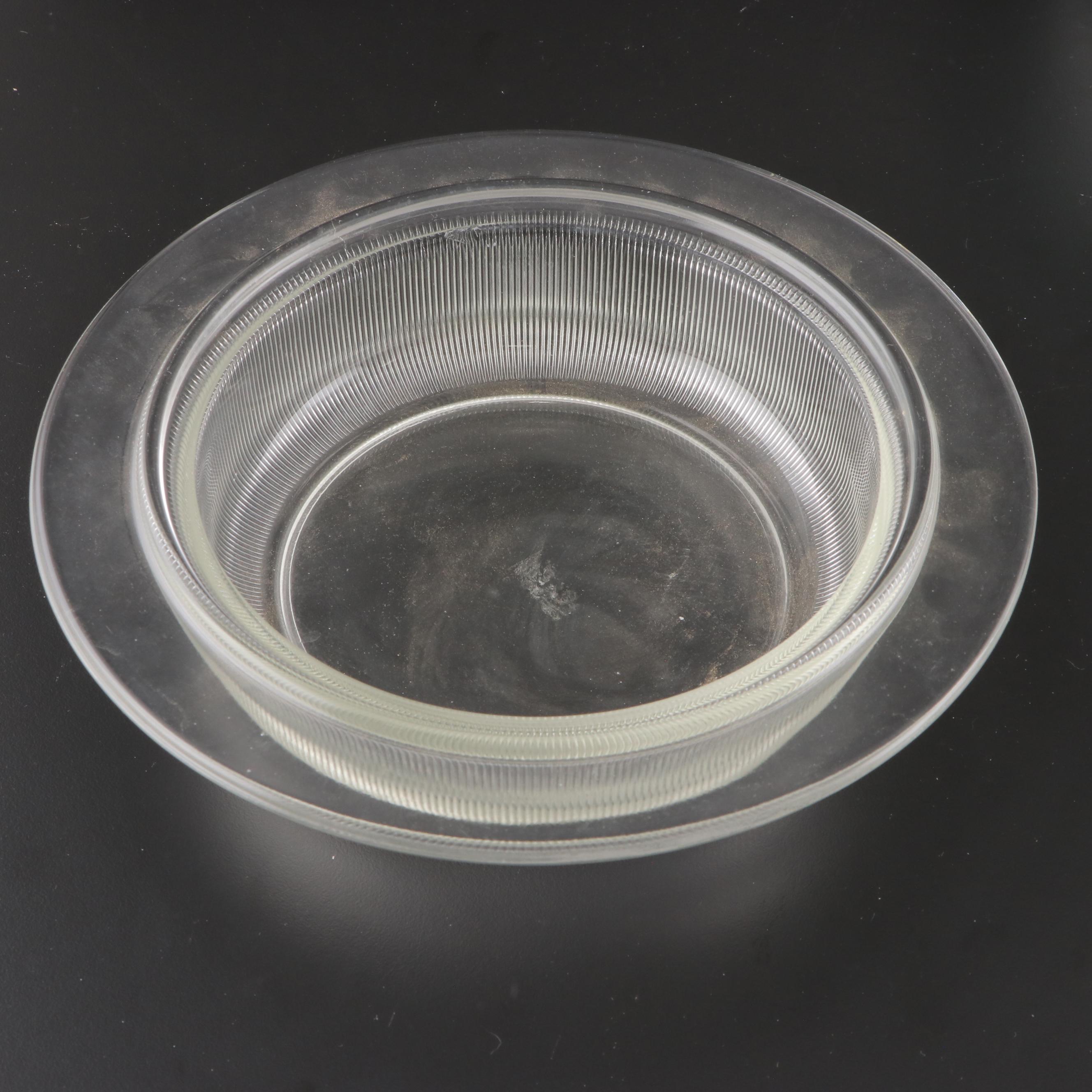 L. & M. Vignelli for Heller and Other Ribbed Glass Bakeware