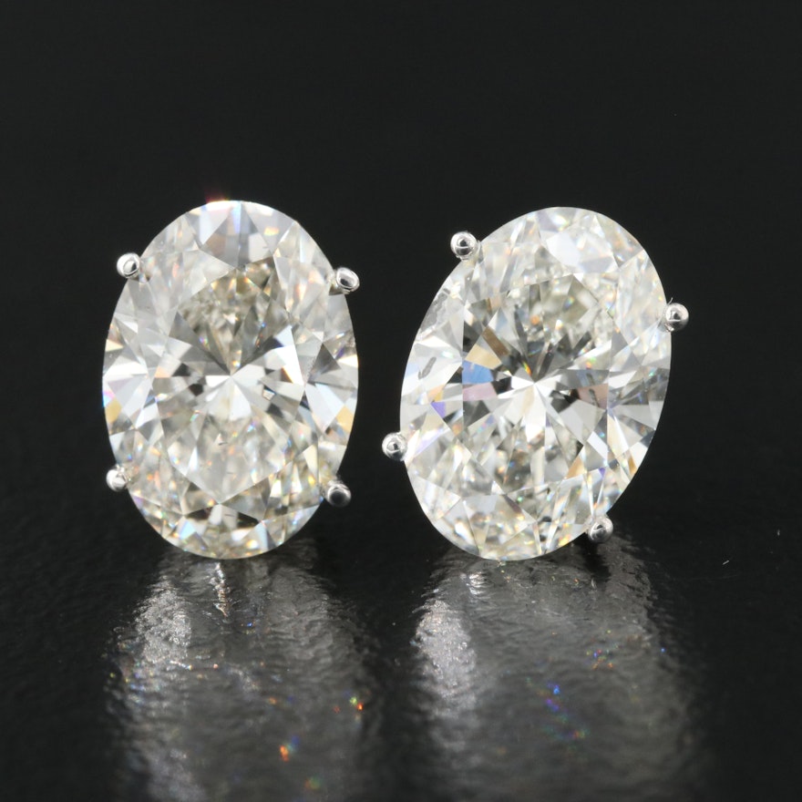 14K 3.95 CTW Lab Grown Diamond Earrings