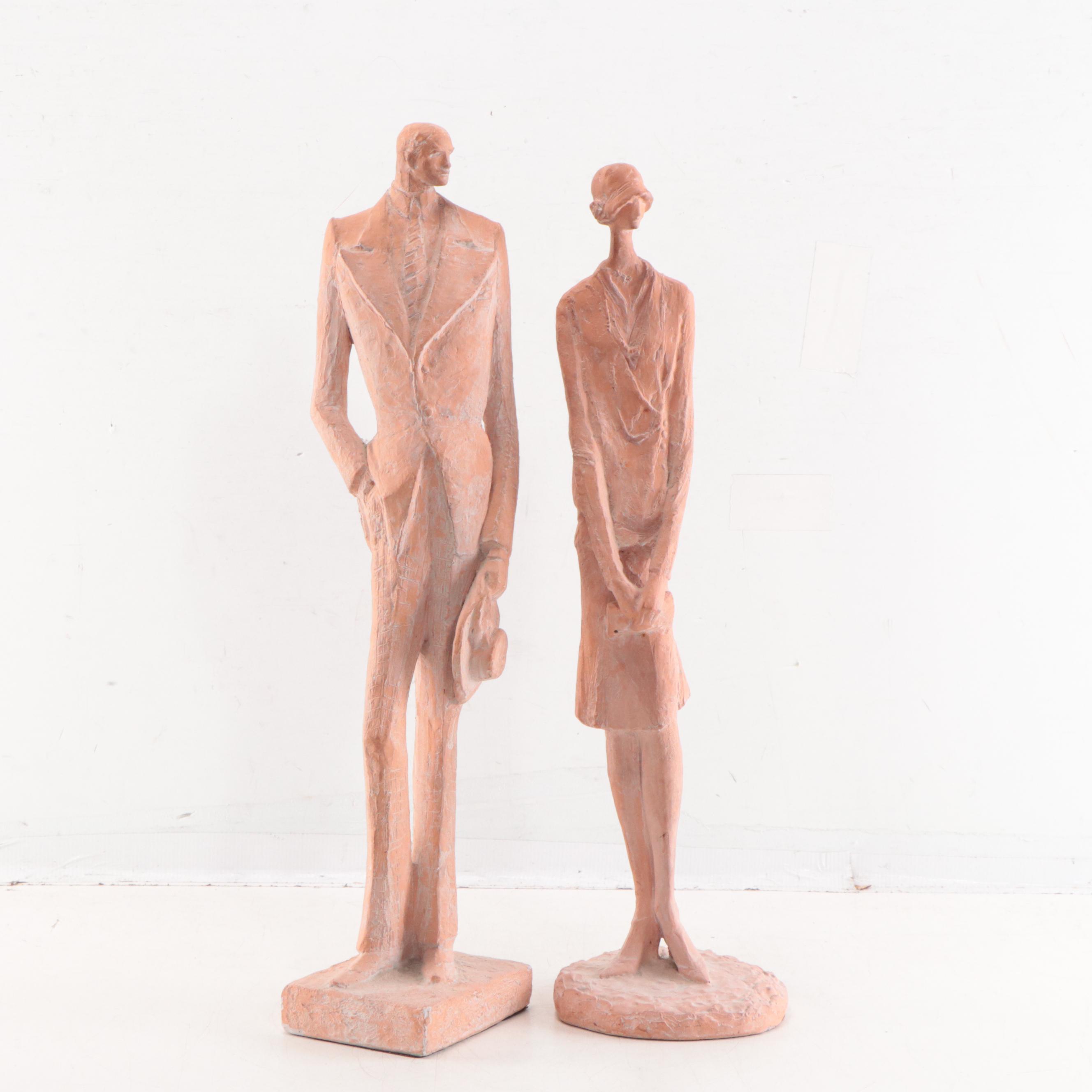 Austin Productions Inc. Plaster Sculptures After Klara Sever, Late 20th Century