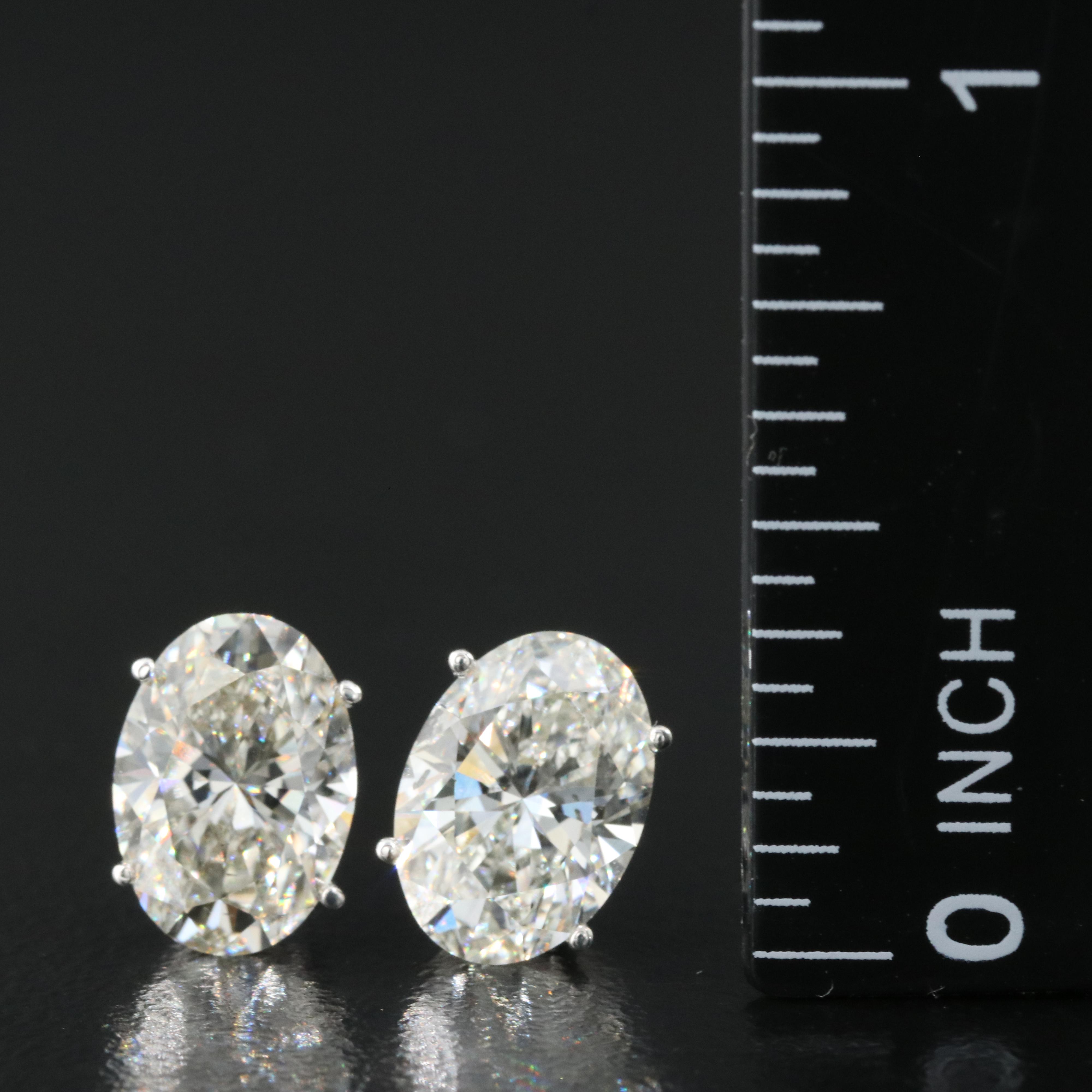 14K 3.95 CTW Lab Grown Diamond Earrings