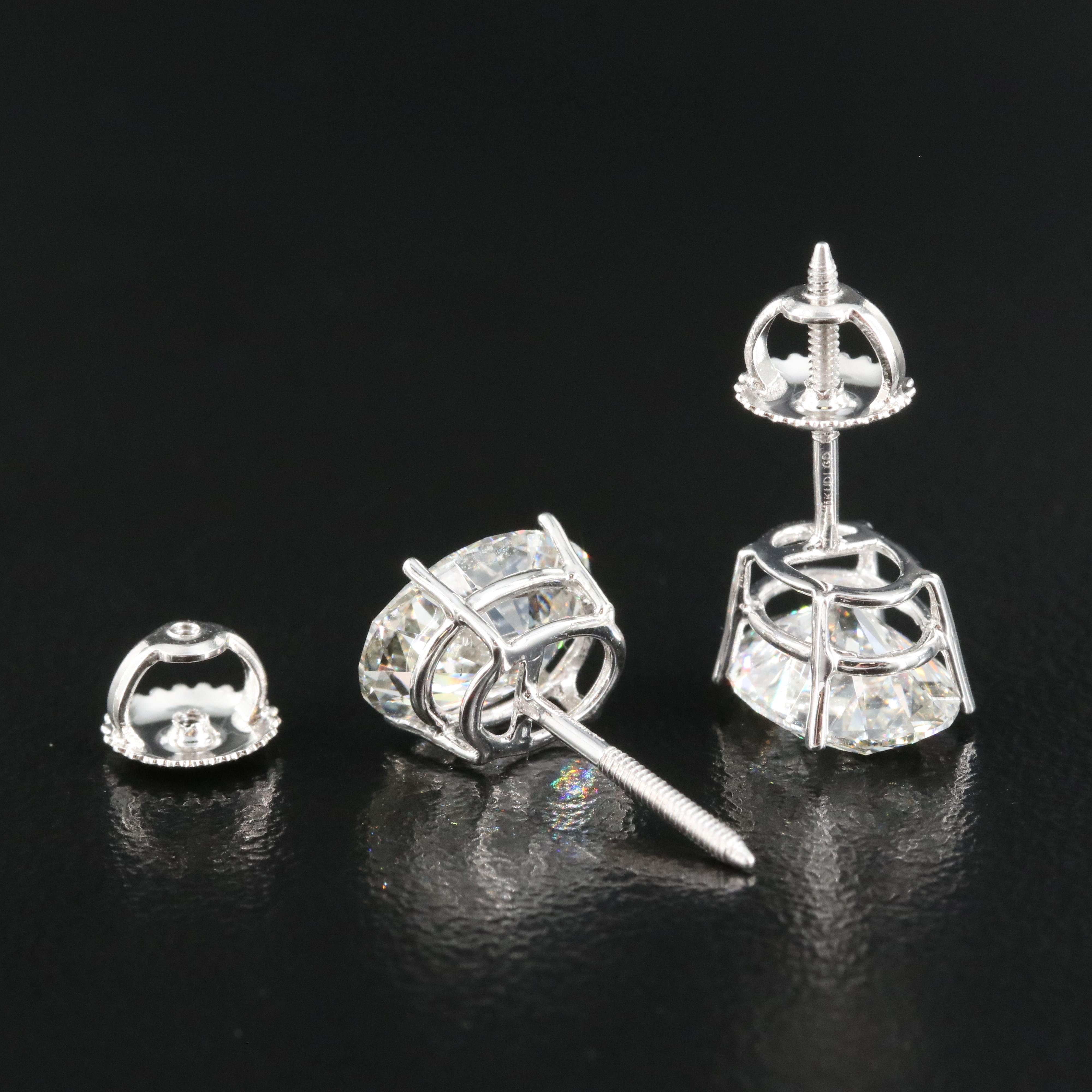 14K 3.95 CTW Lab Grown Diamond Earrings