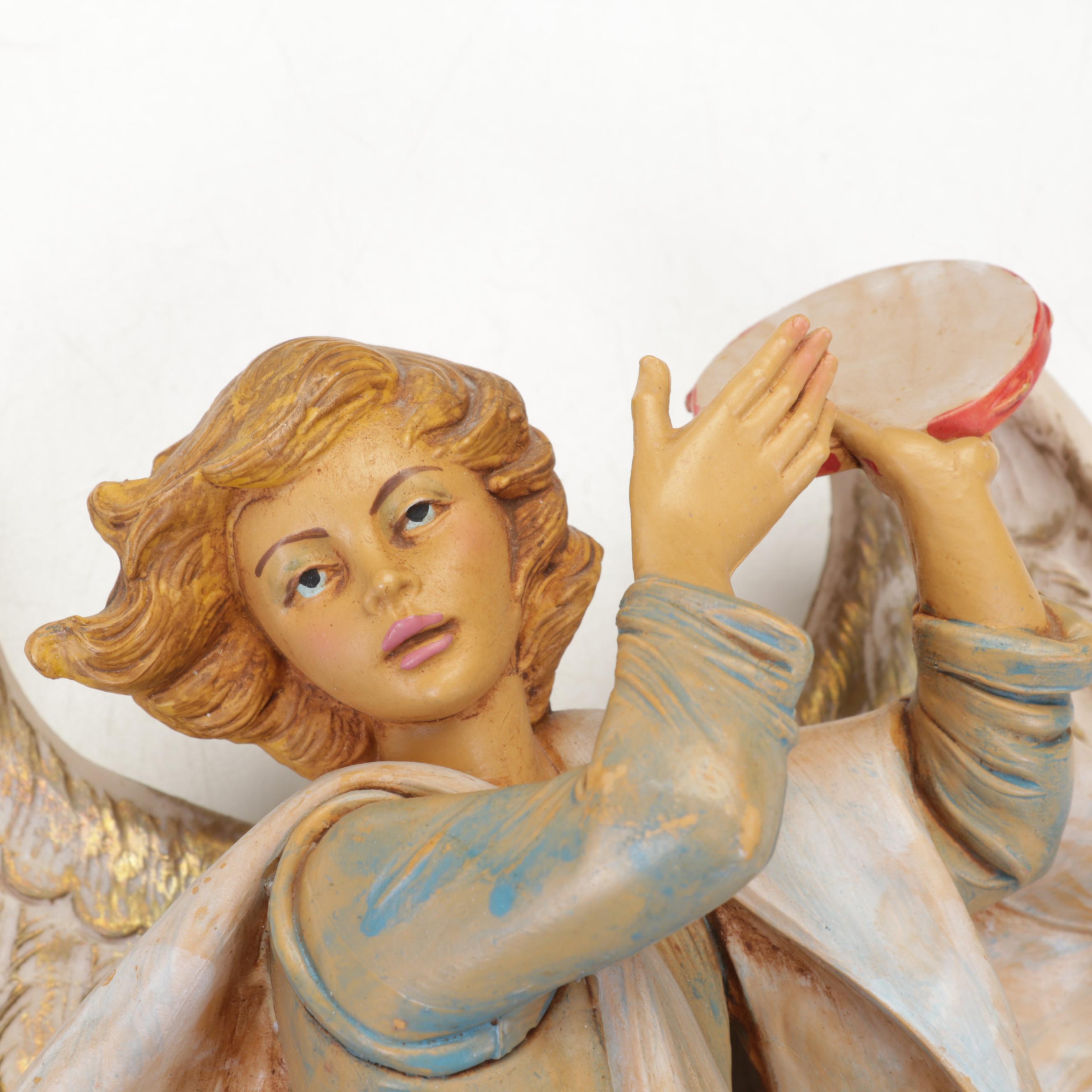 Metal Jesus in the Garden of Gesthemane with Angel and  Madonna Wall Hangings