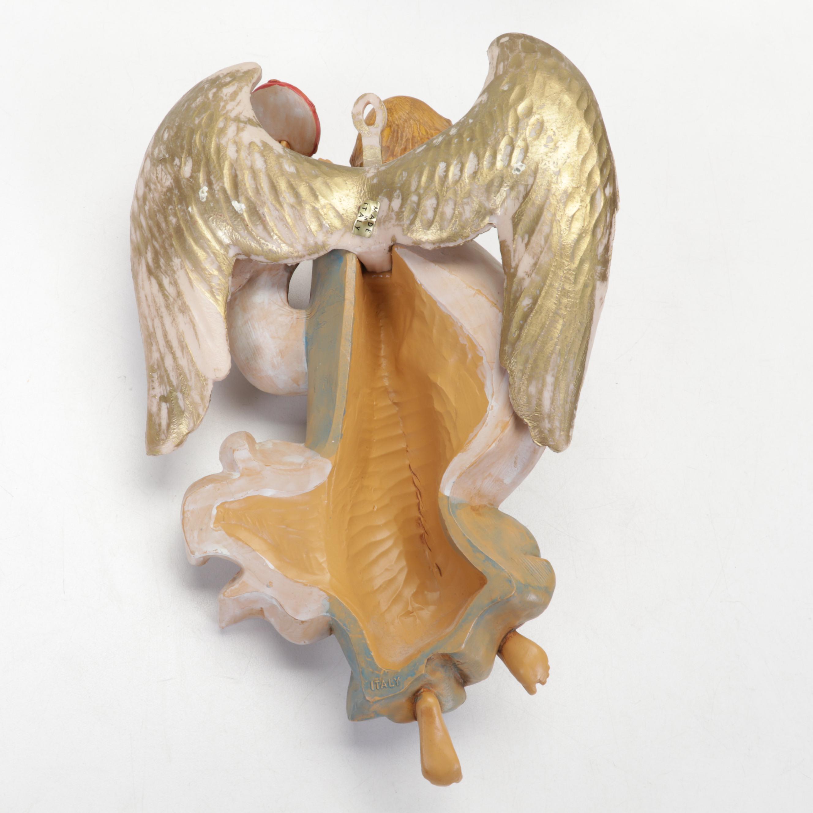 Metal Jesus in the Garden of Gesthemane with Angel and  Madonna Wall Hangings