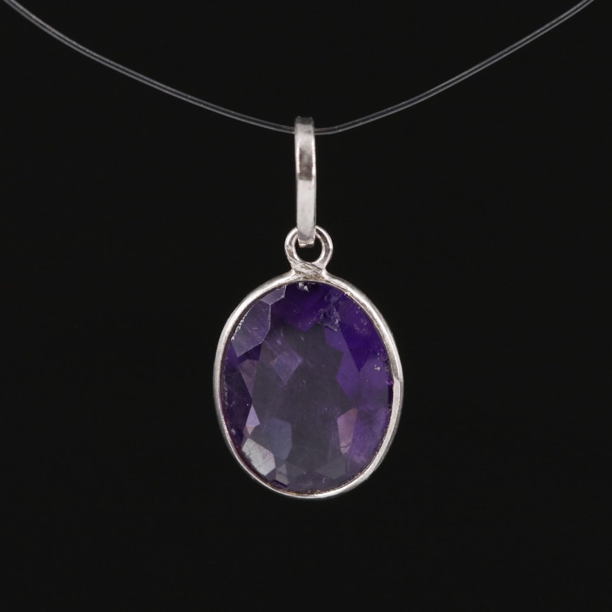 14K Amethyst Pendant