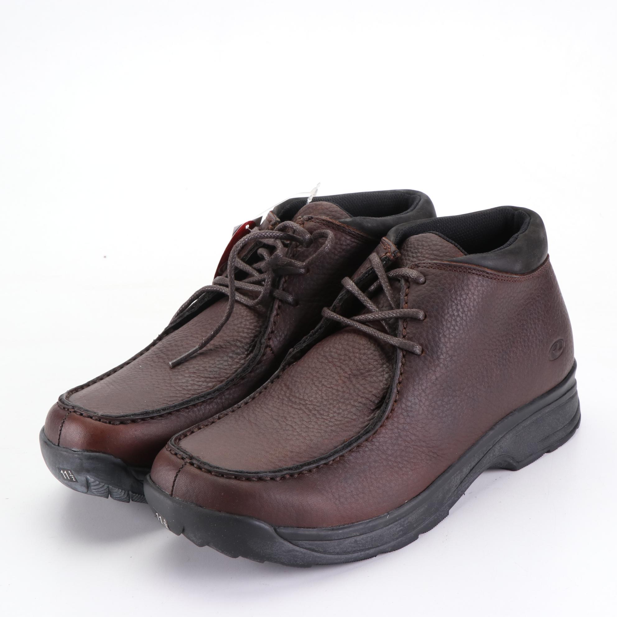 Men's Roper Croc-Effect Leather Slip-On and Lace-Up Casual Shoes with Box