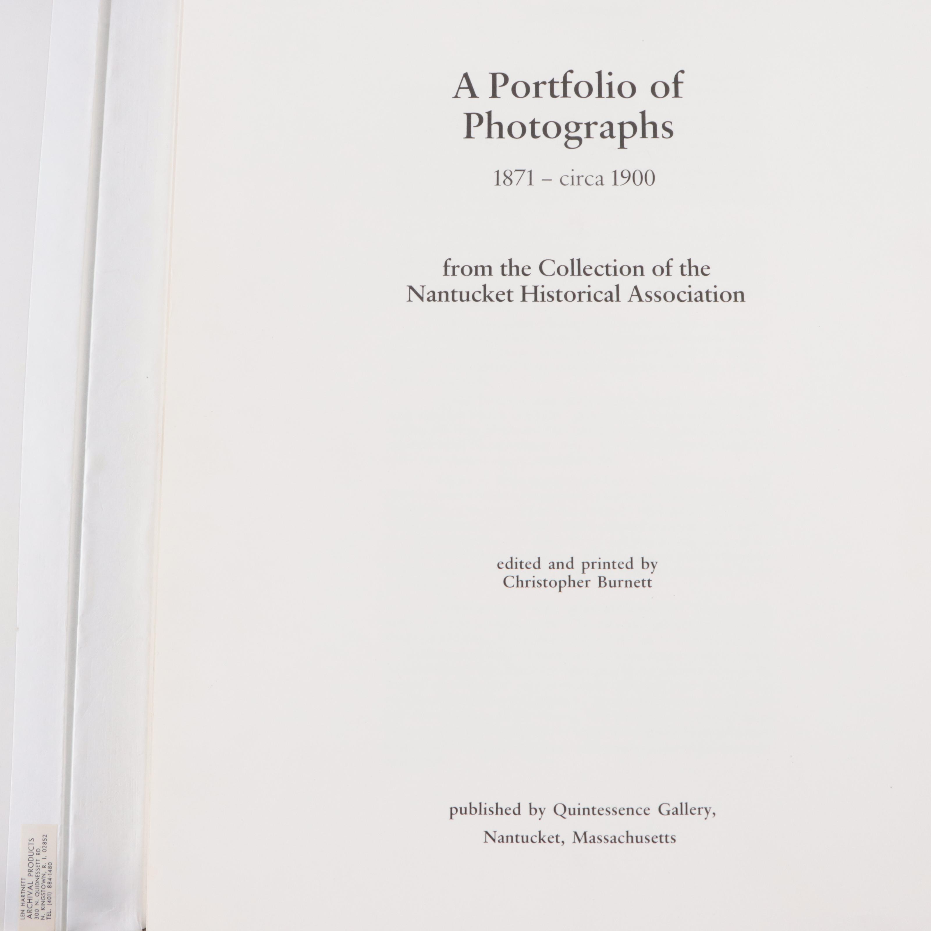 "A Portfolio of Photographs 1871 - circa 1900"