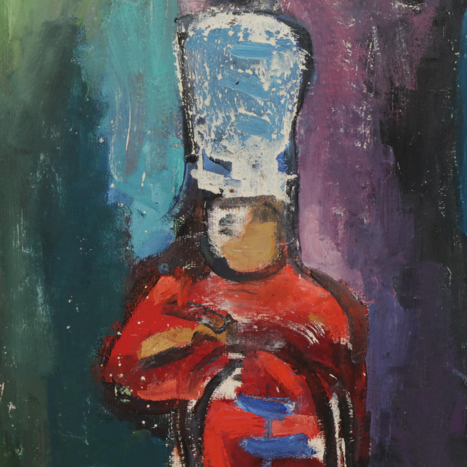 Modernist Still Life and Portrait Oil Paintings, Late 20th Century