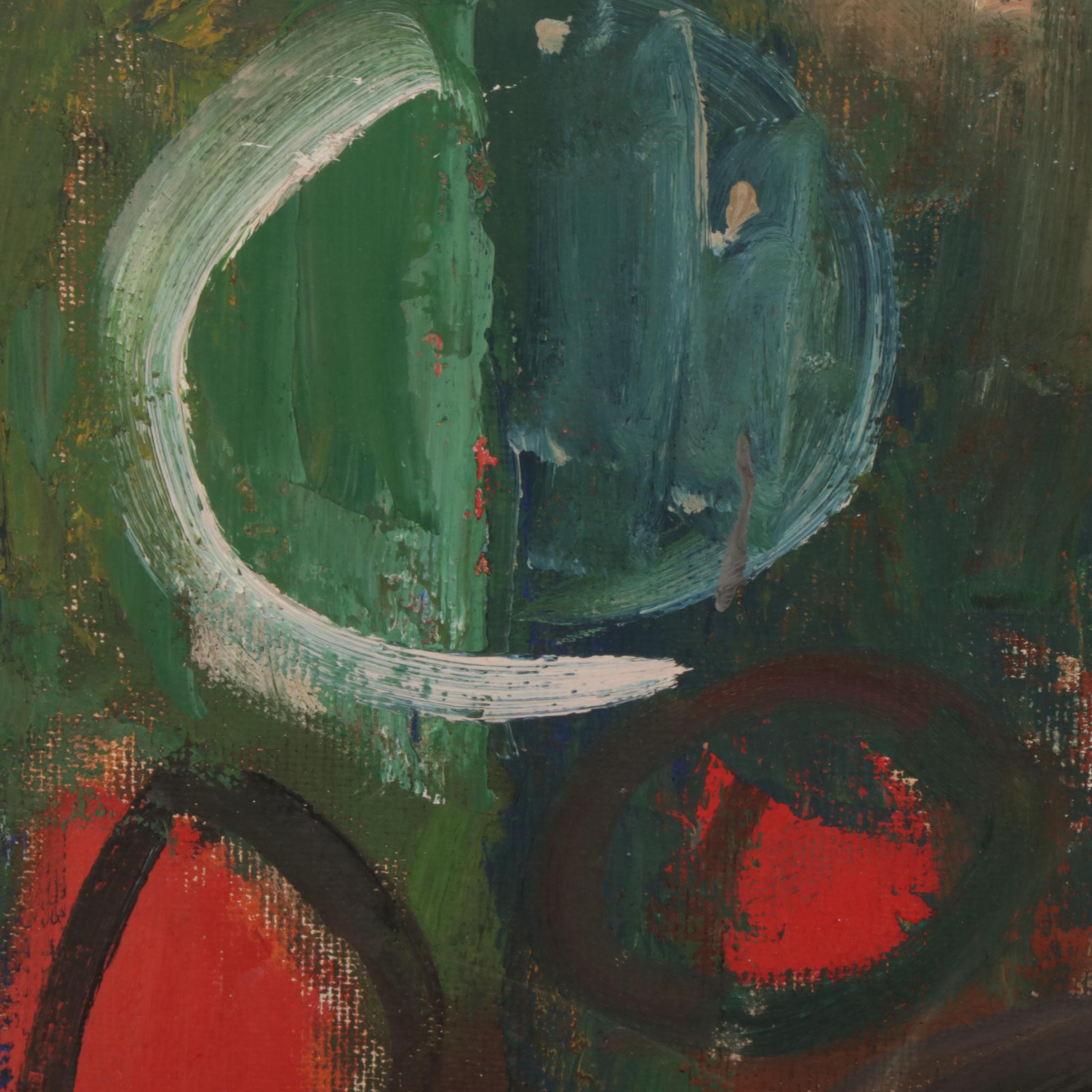 Modernist Still Life and Portrait Oil Paintings, Late 20th Century