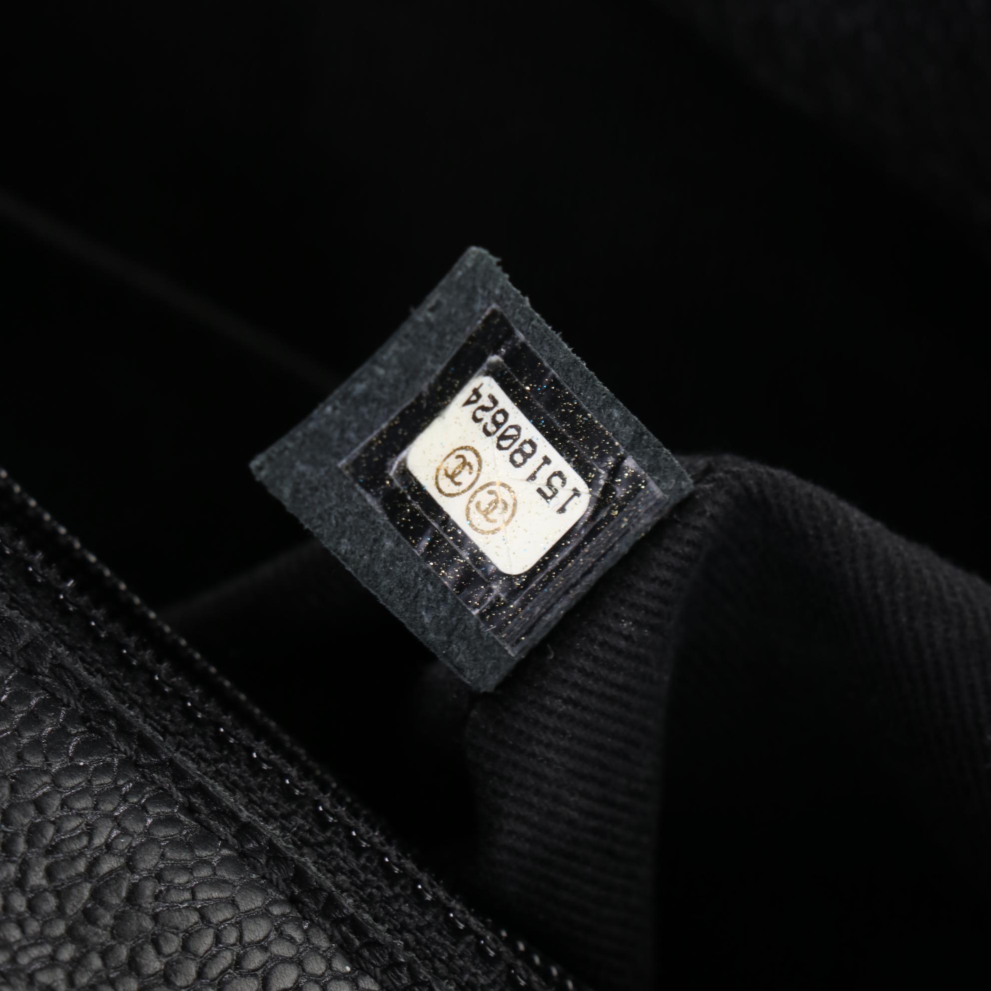 Chanel Mademoiselle Accordion Flap Bag in Quilted Caviar Leather