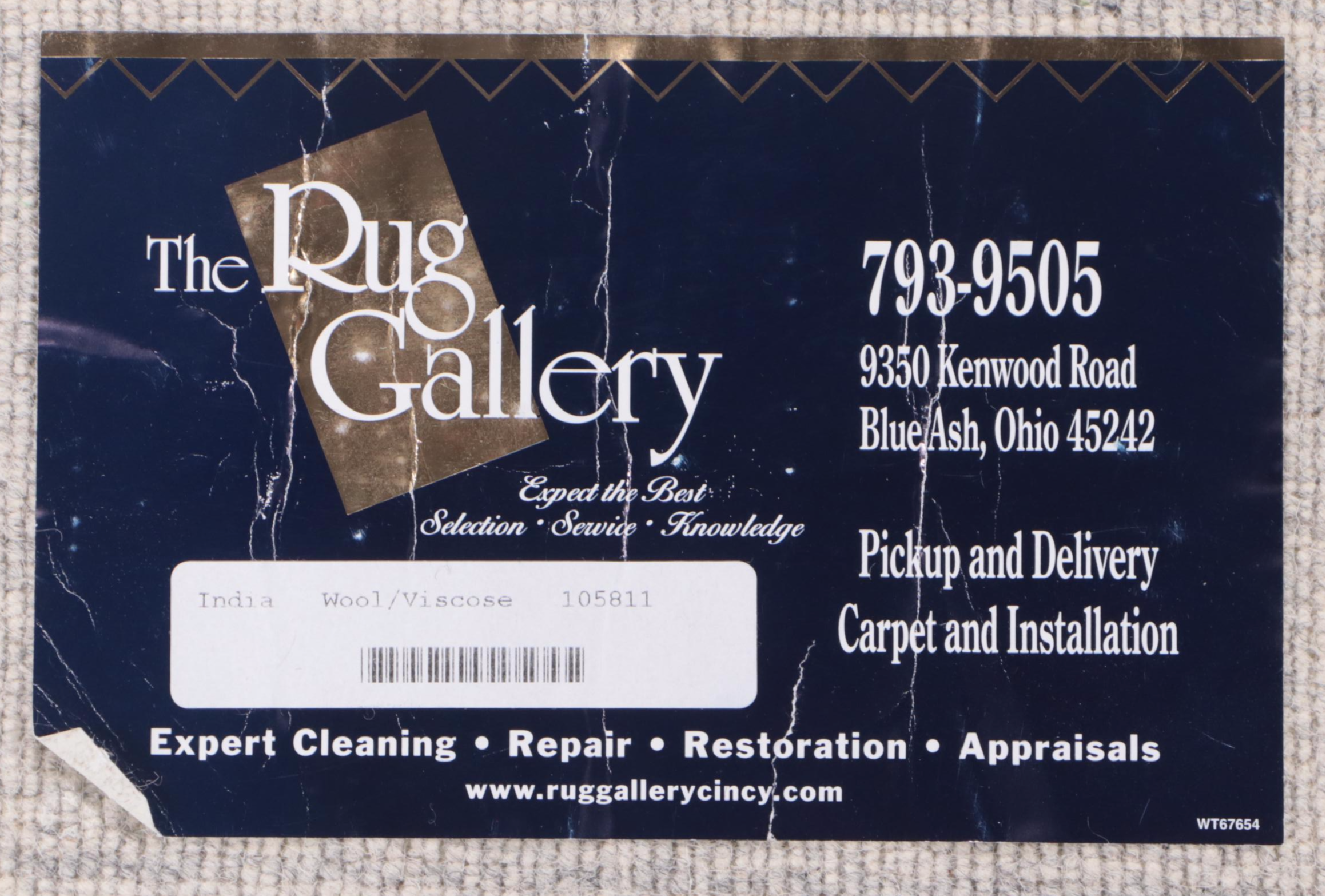 5' x 7'10 Hand-Knotted Indian Contemporary Area Rug