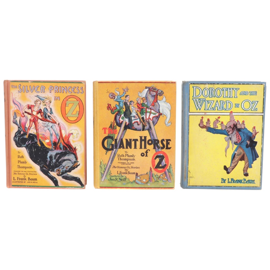 First Edition "Dorothy and the Wizard of Oz and Other "Oz" Series Books