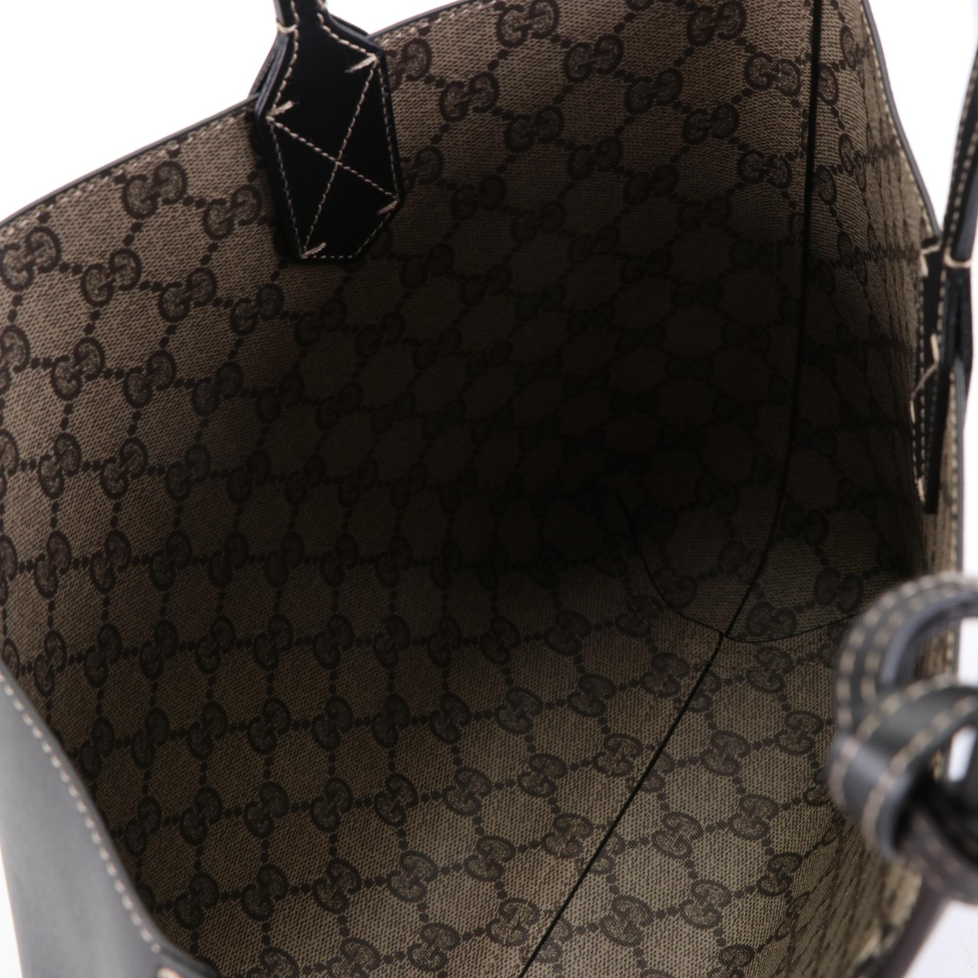 Gucci Reversible Small Tote in GG Coated Canvas