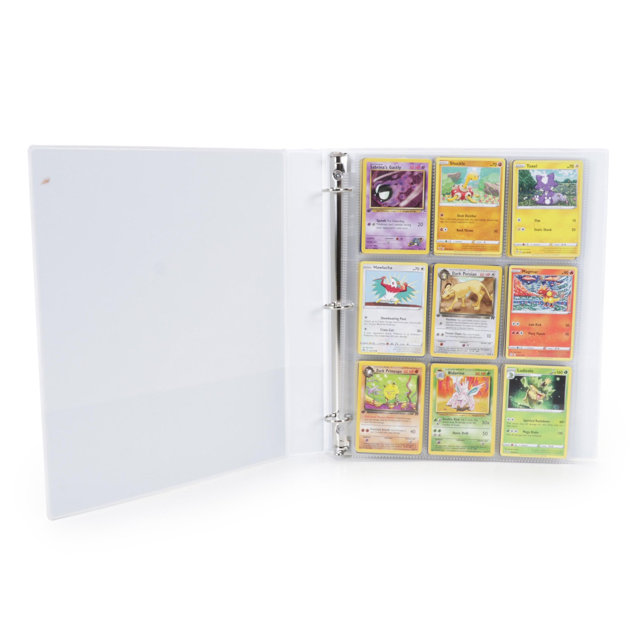 Pokémon Trading Cards Including First Edition Dark Persian and Nidorino