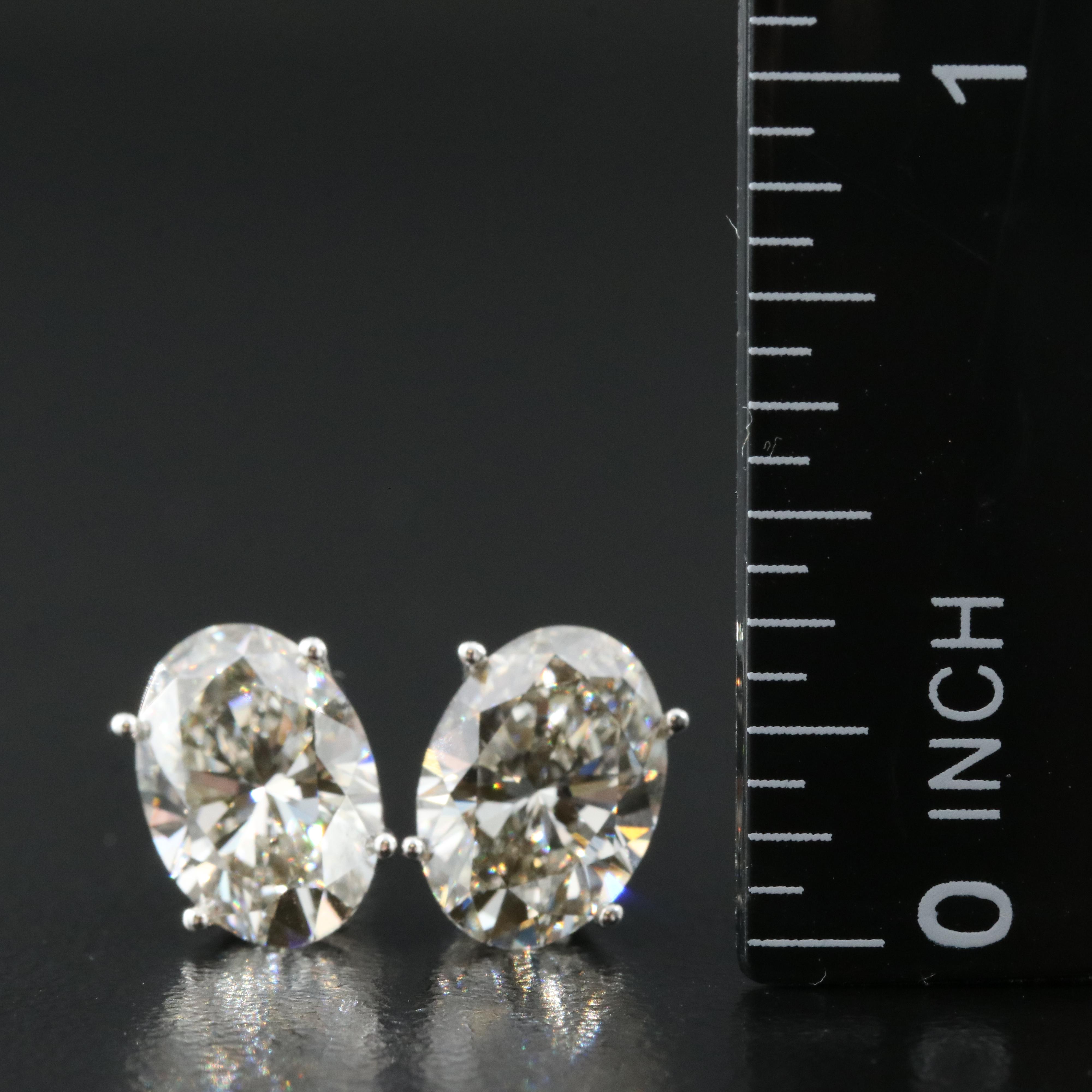 14K 3.97 CTW Lab Grown Diamond Earrings