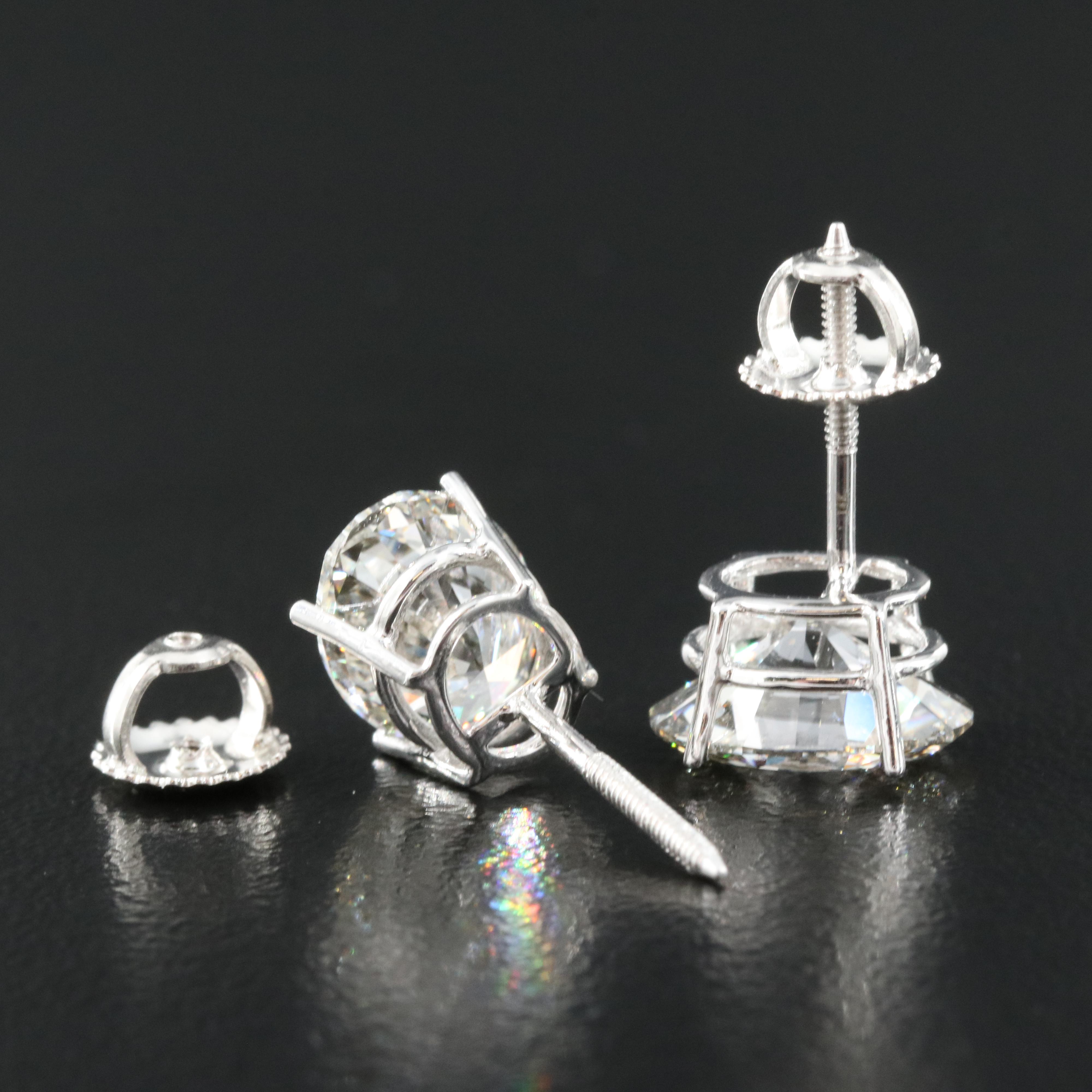 14K 3.97 CTW Lab Grown Diamond Earrings