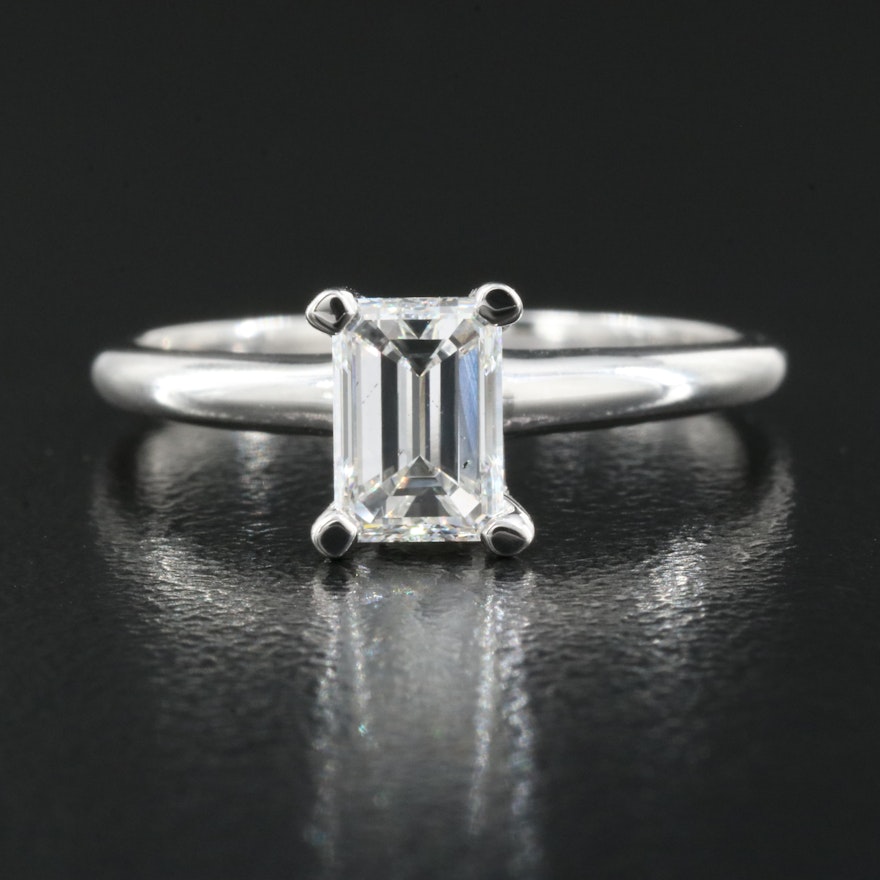 14K 0.96 CT Lab Grown Diamond Solitaire Ring