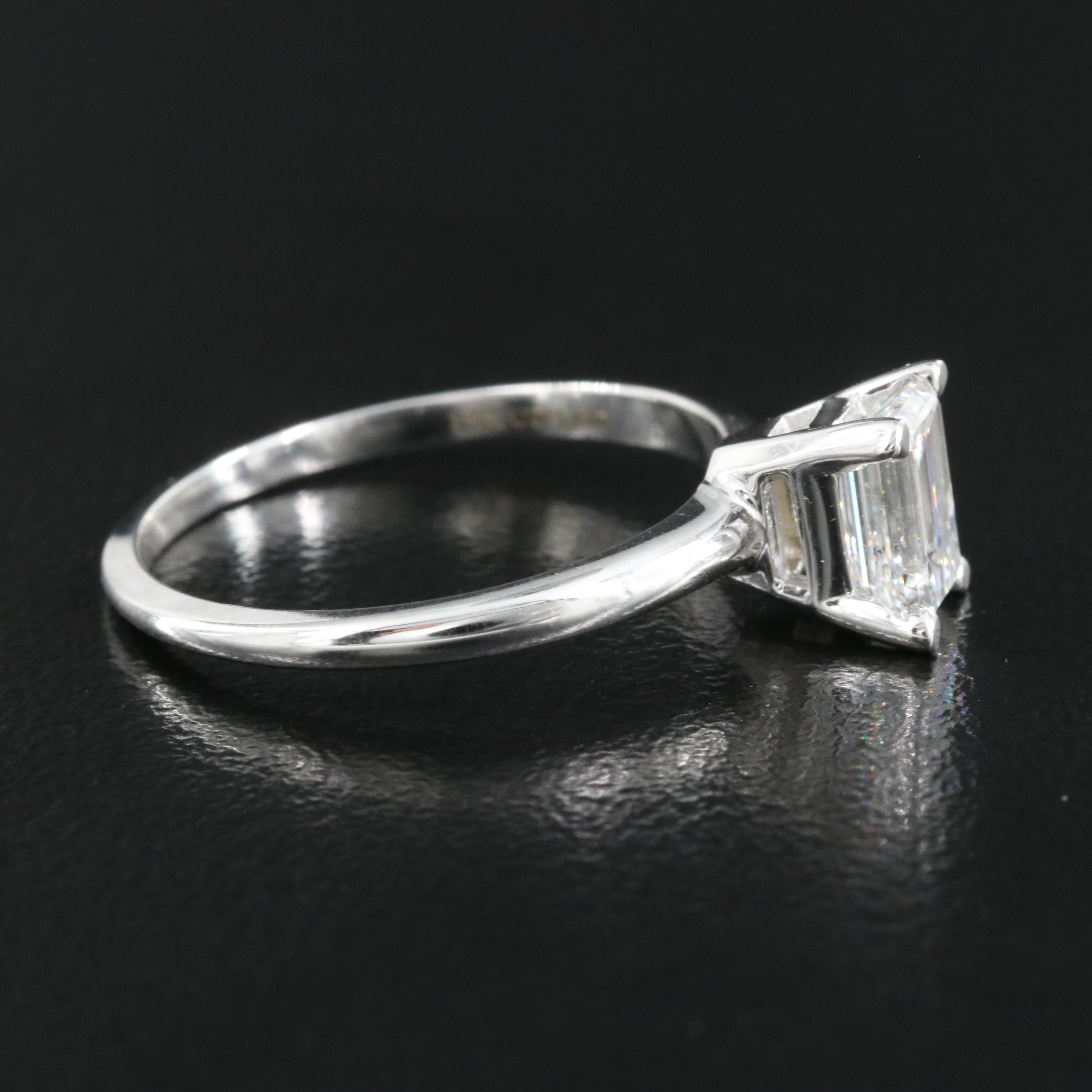 14K 0.96 CT Lab Grown Diamond Solitaire Ring
