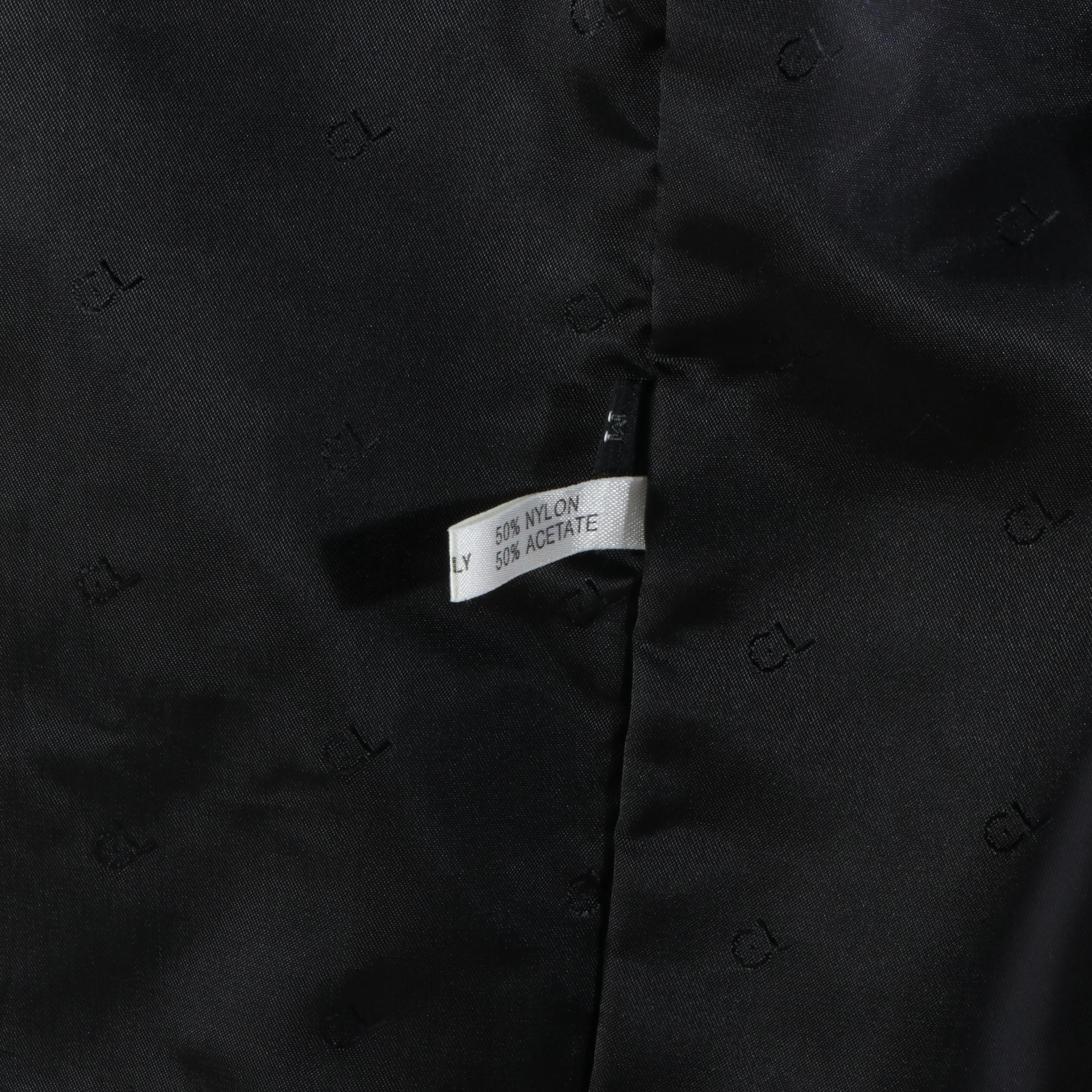 Carole Little Sheared Rabbit Coat with Mongolian Lamb Collar