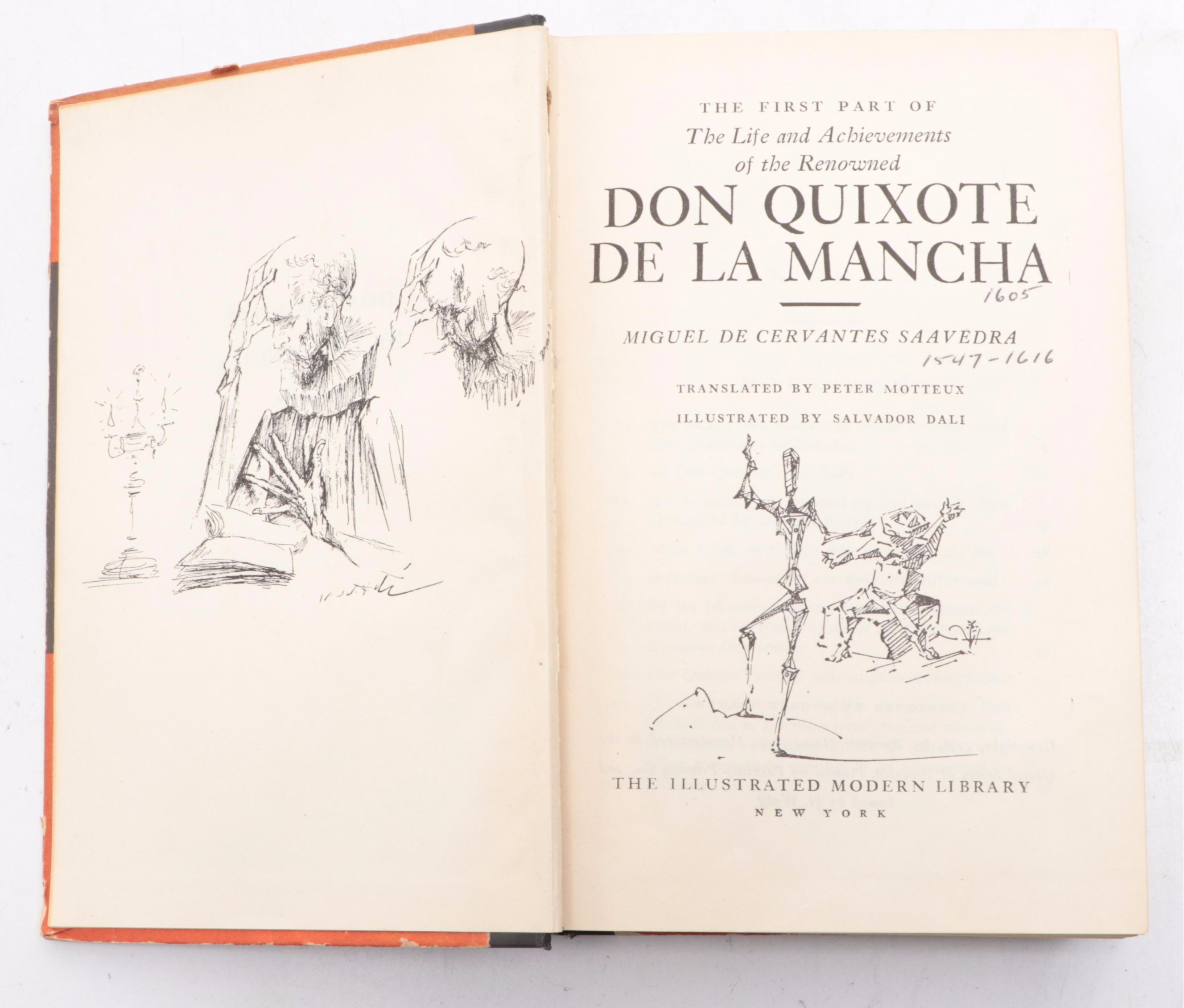 Salvador Dalí Illustrated "Don Quixote de la Mancha" by Cervantes, 1946