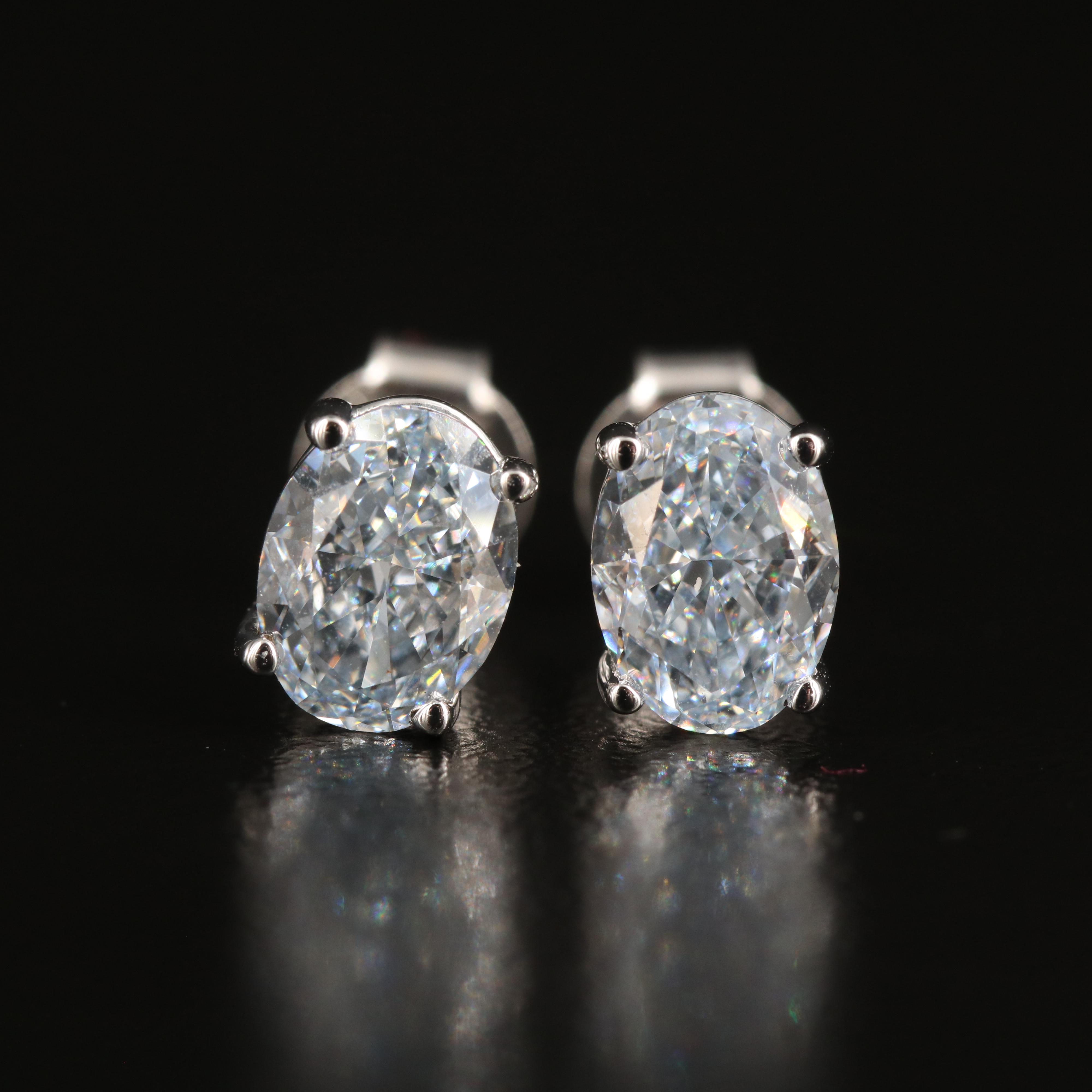 14K 1.78 CTW Lab Grown Diamond Stud Earrings