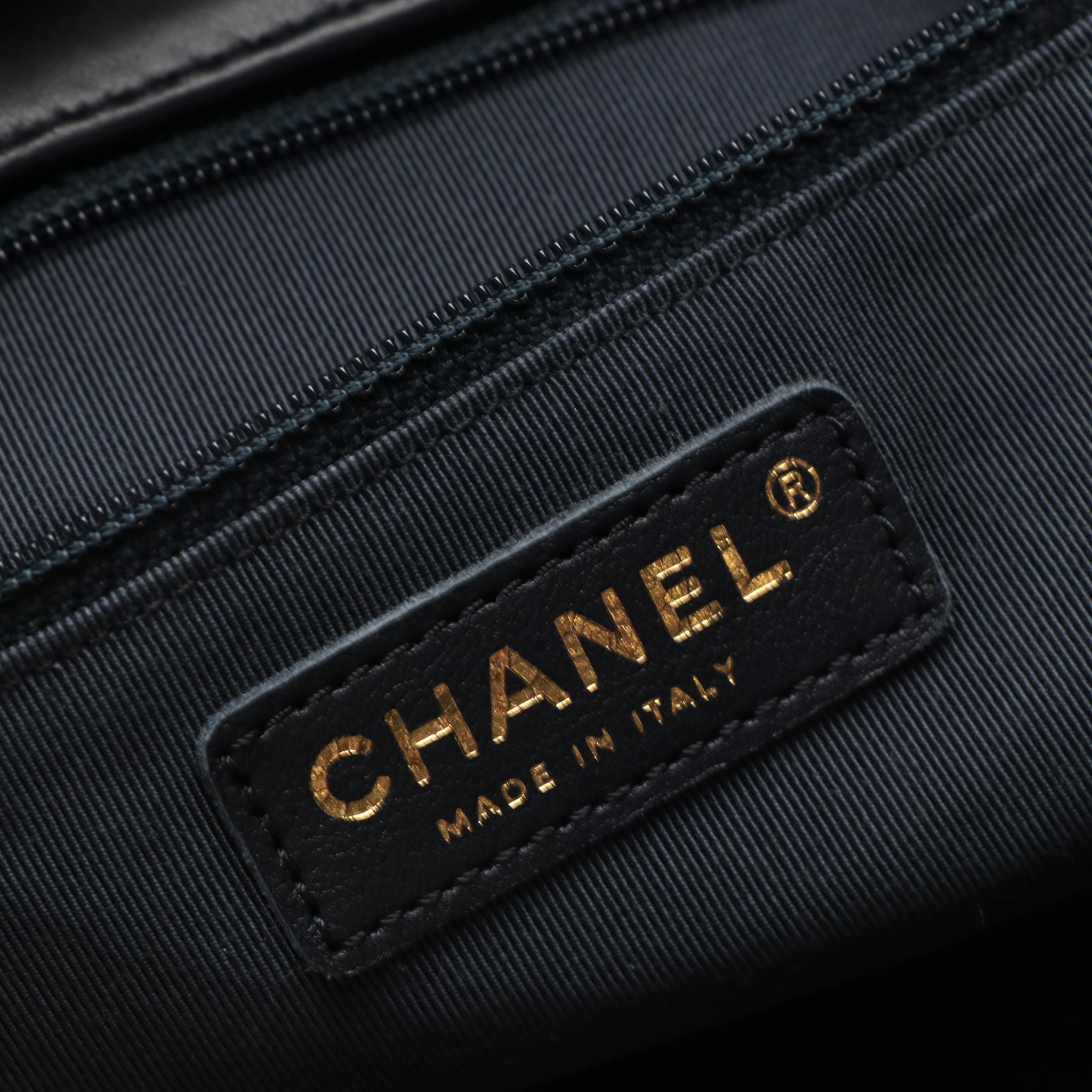 Chanel Statement Shopping Tote in Chevron Quilted Leather