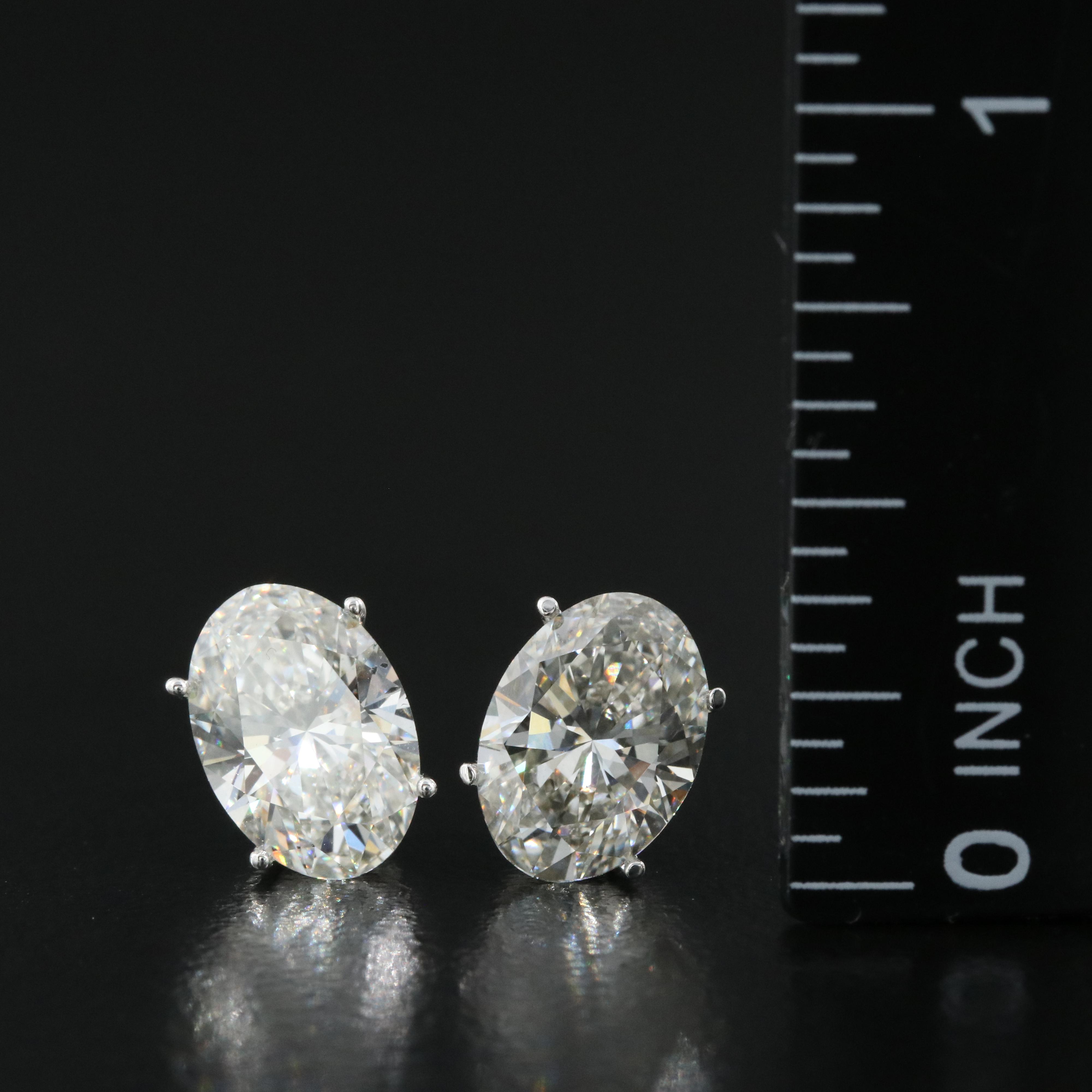 14K 3.88 CTW Lab Grown Diamond Stud Earrings