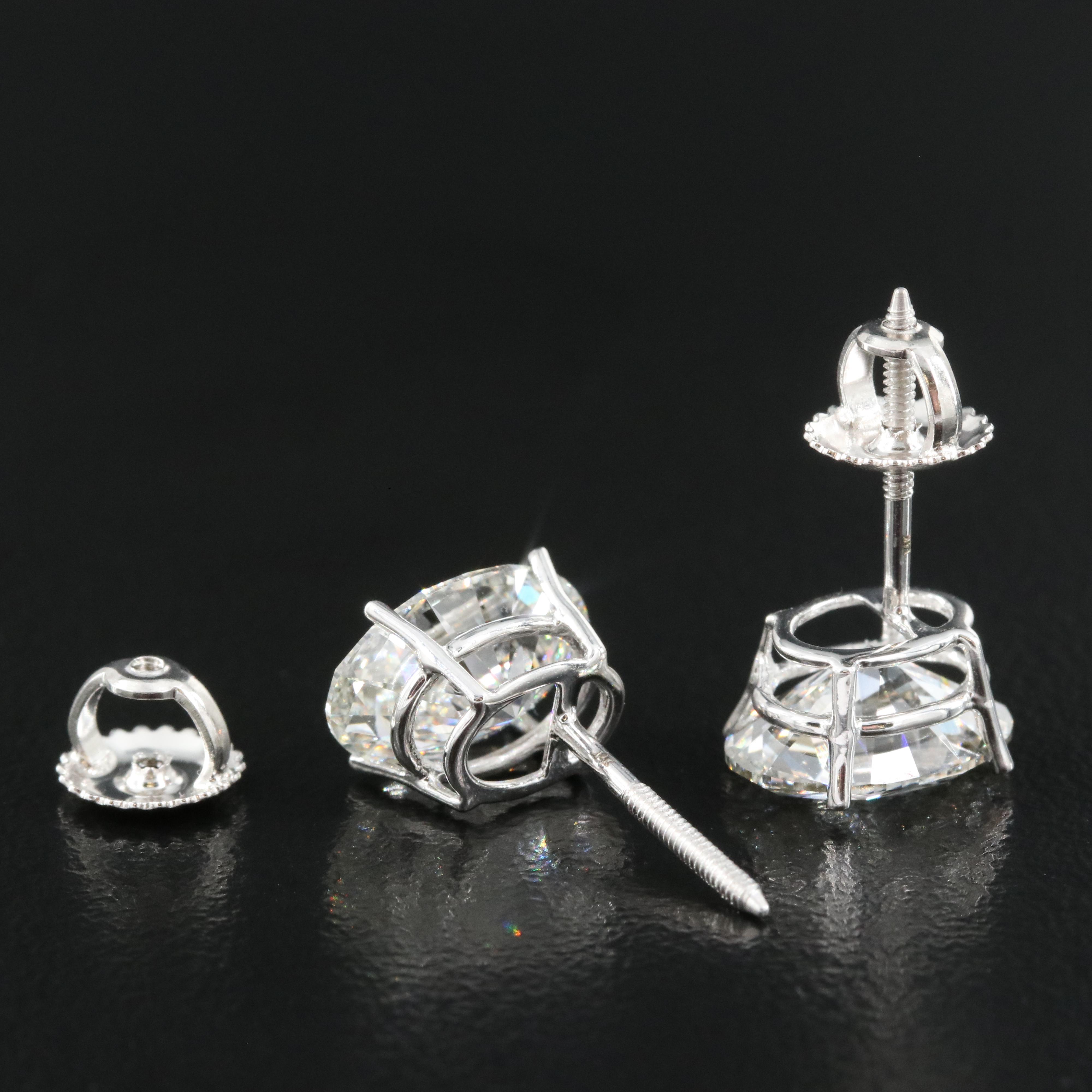 14K 3.88 CTW Lab Grown Diamond Stud Earrings