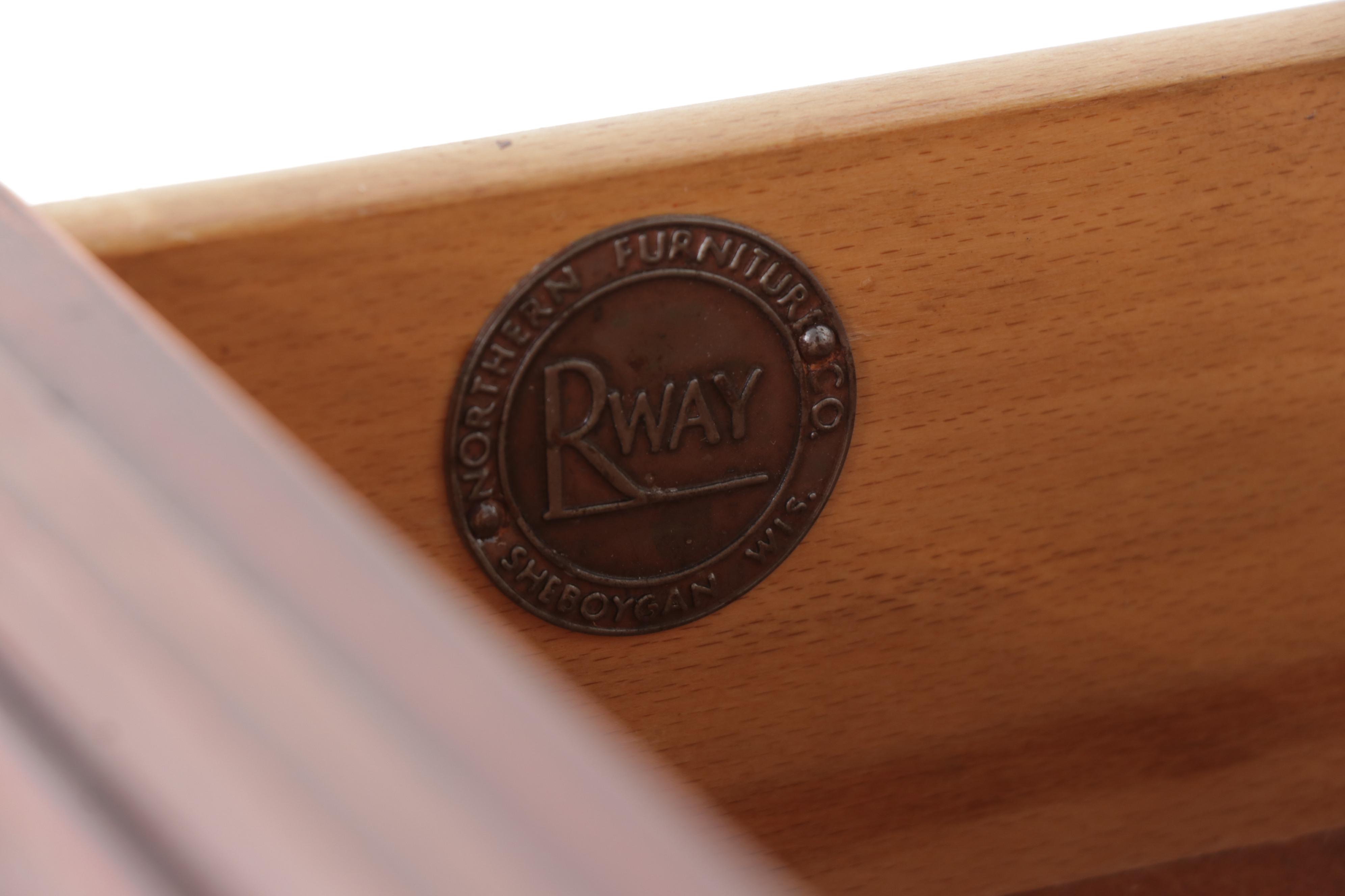 Northern Furniture Co. Neoclassical Style Mahogany Full Bed with Nightstand