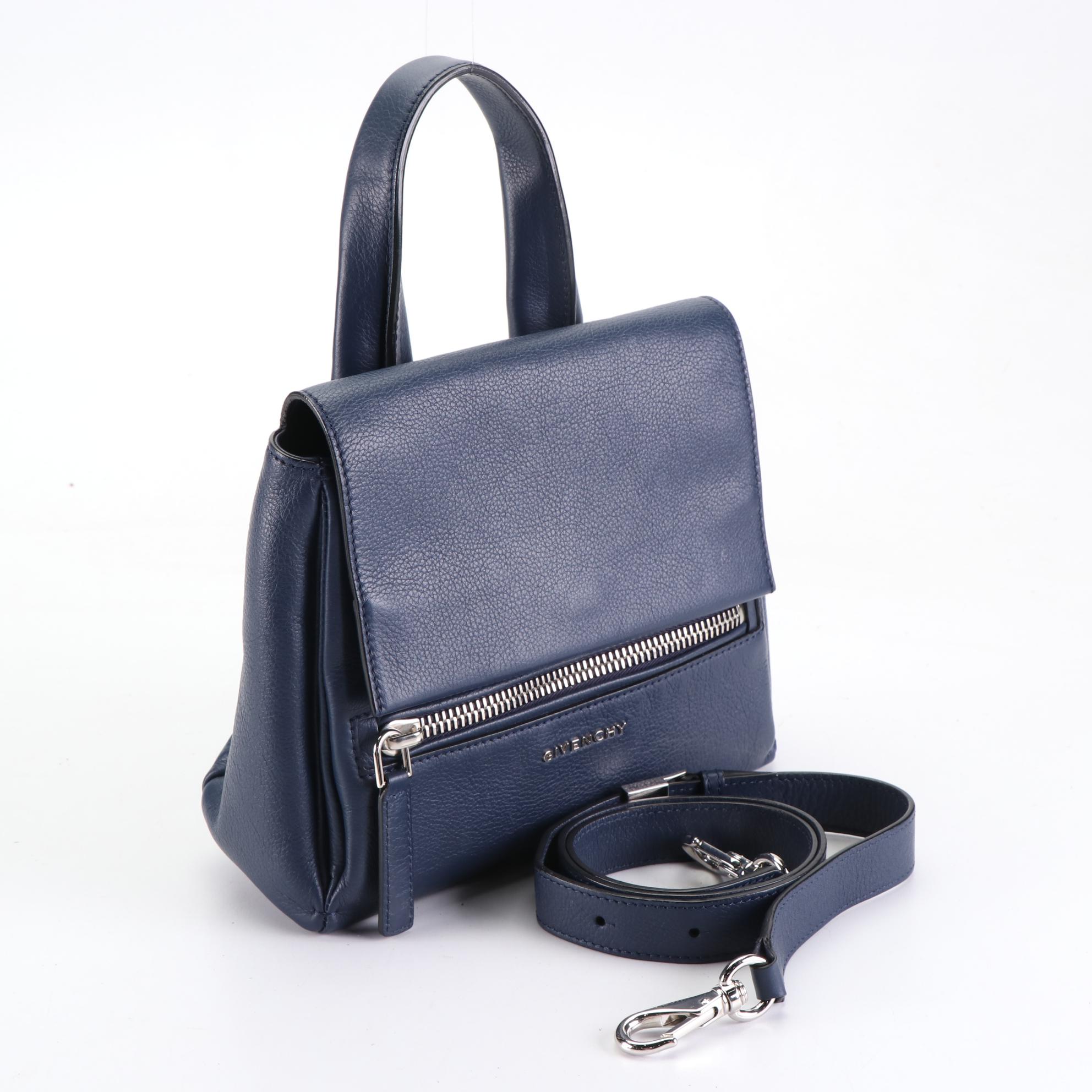 Givenchy Pandora Leather Convertible Top Handle Bag
