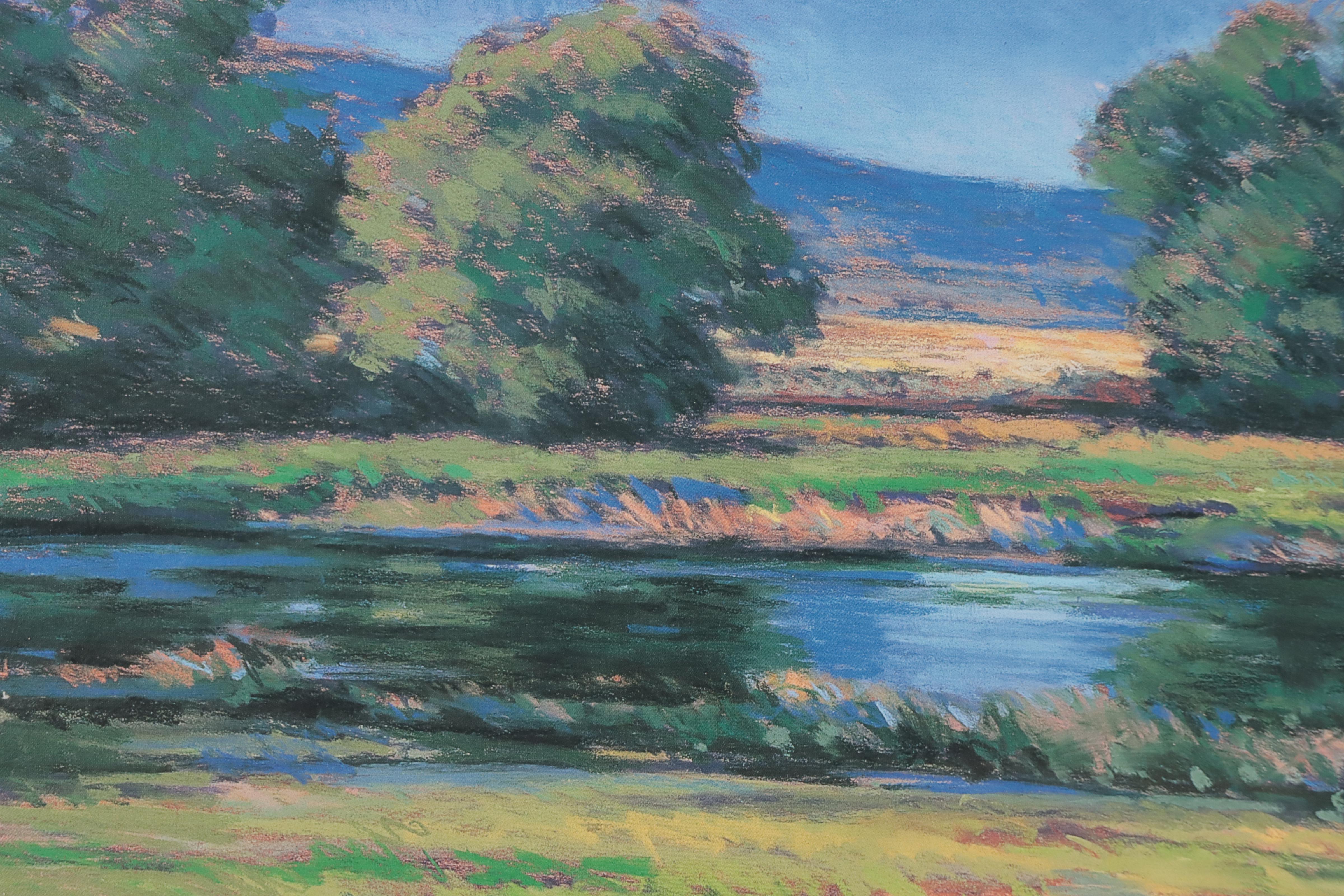 Offset Lithograph of Marsh Landscape After Marilee B. Campbell