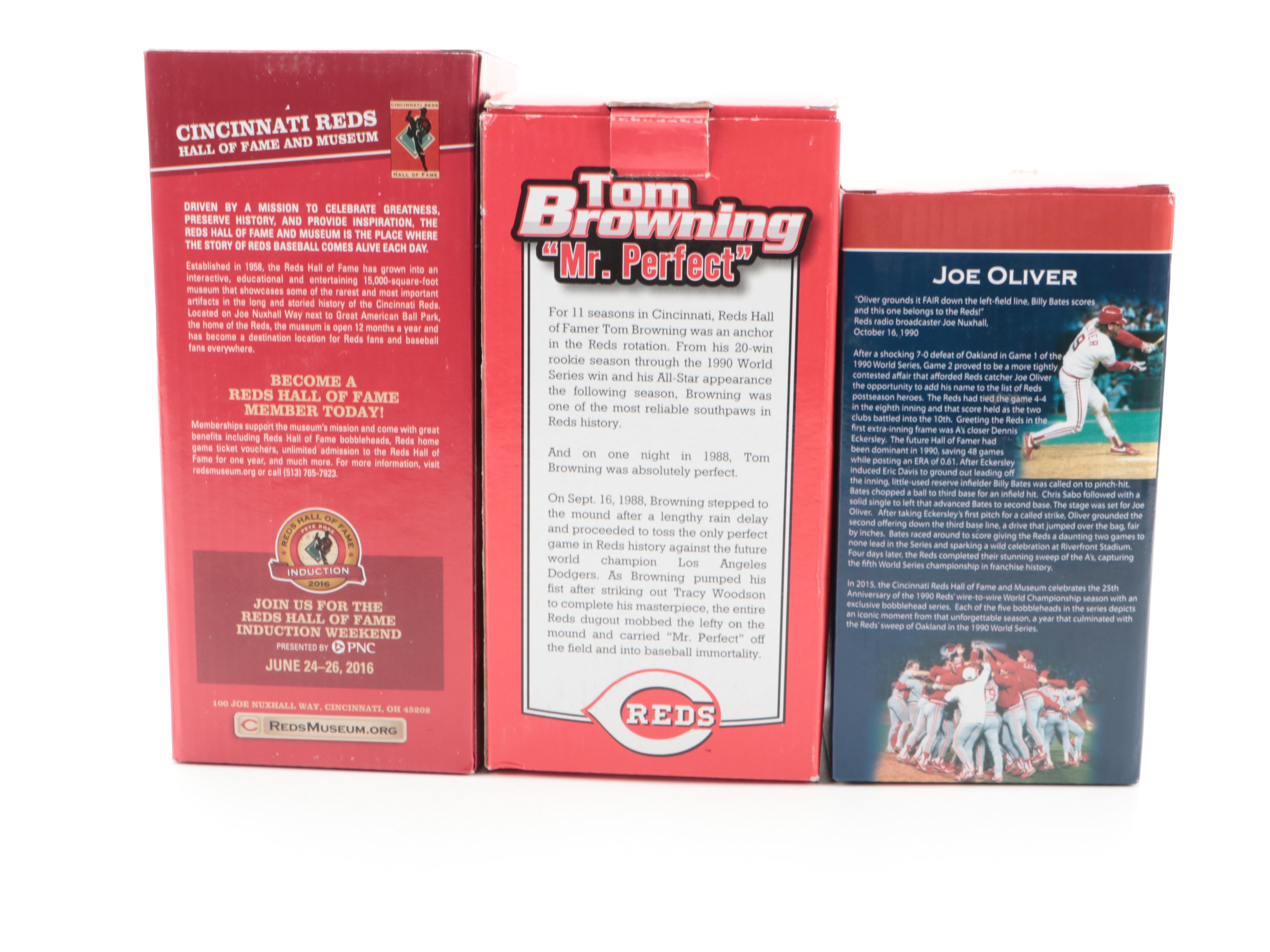 Pete Rose, Tom Browning, Joe Oliver and More Cincinnati Reds Bobbleheads