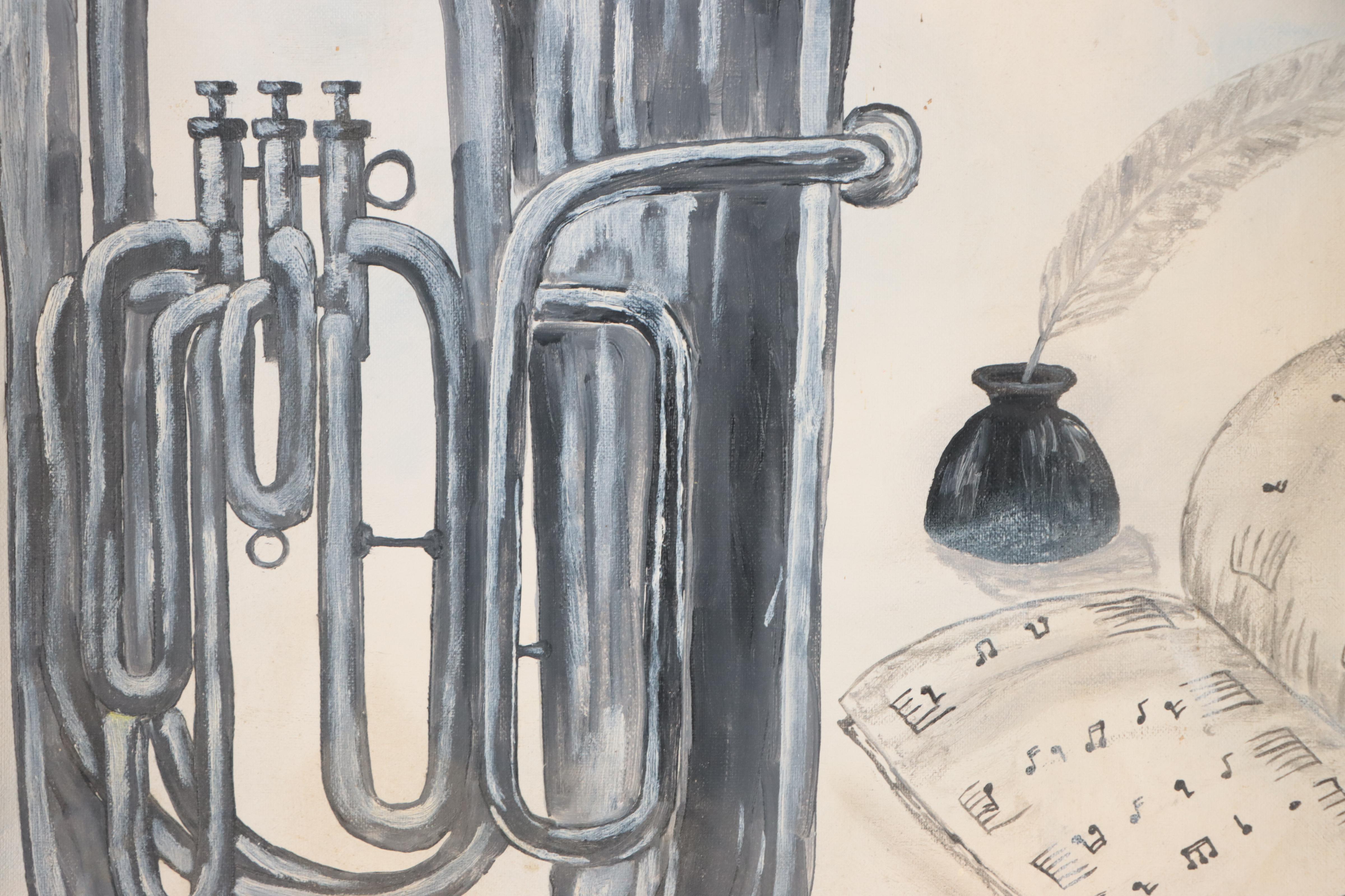 Bud Jordan Still Life Acrylic Painting, 1975