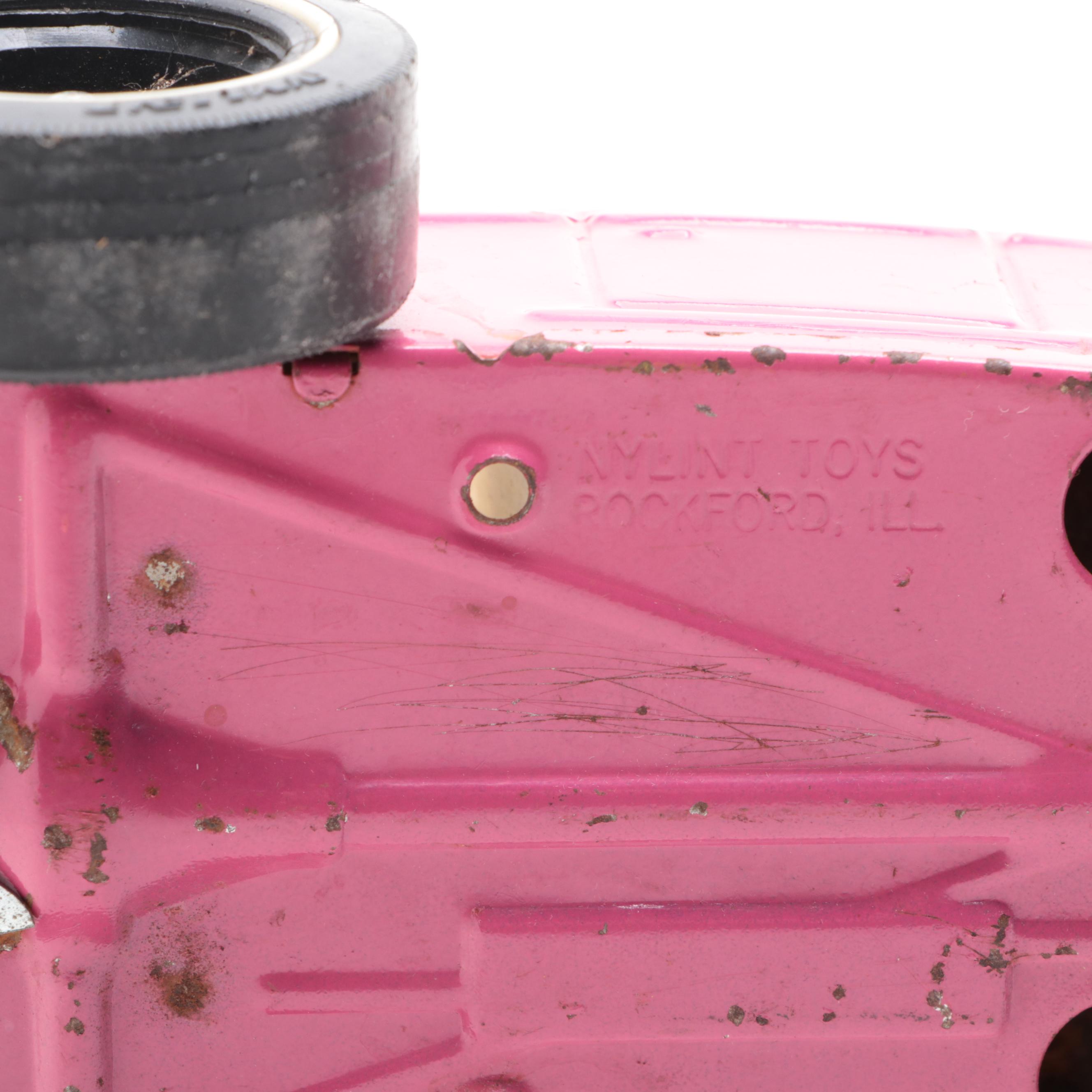 Tonka Road Grader Diesel No. 600 and Nylint Roadster Toy Cars, Mid-20th Century