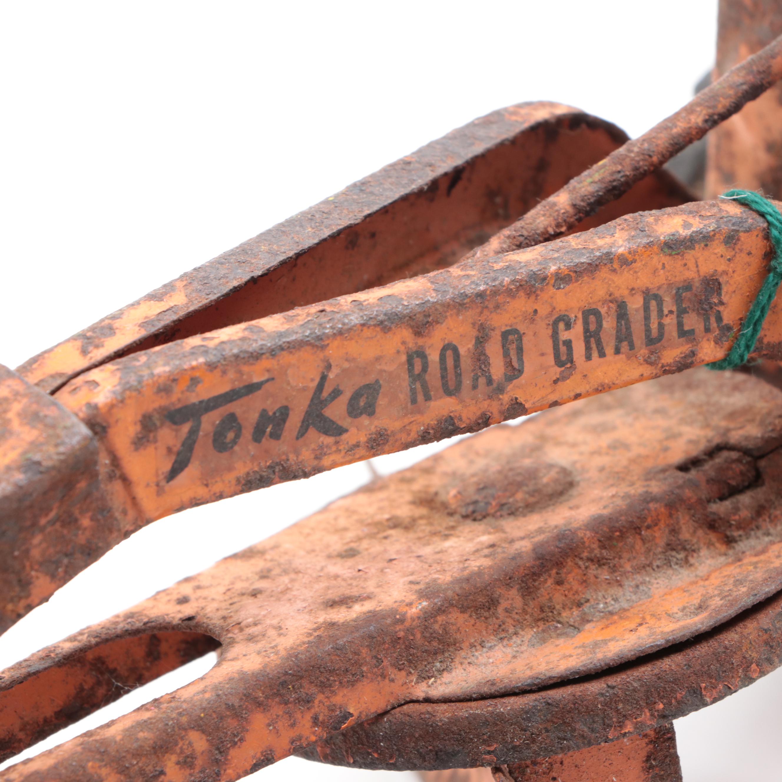 Tonka Road Grader Diesel No. 600 and Nylint Roadster Toy Cars, Mid-20th Century