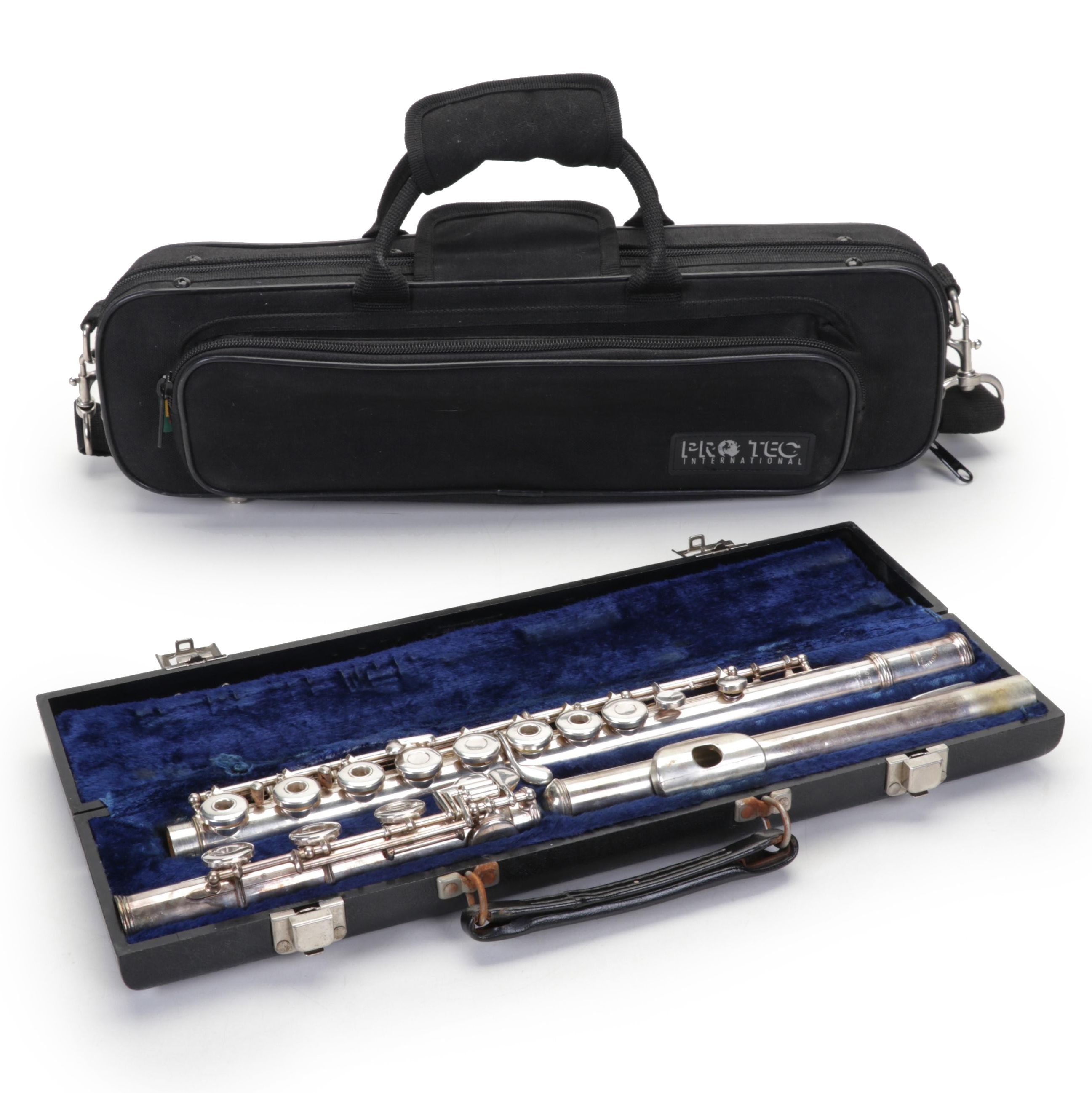 W.T. Armstrong Model 80 Sterling Silver Open Hole Concert Flute with Cases