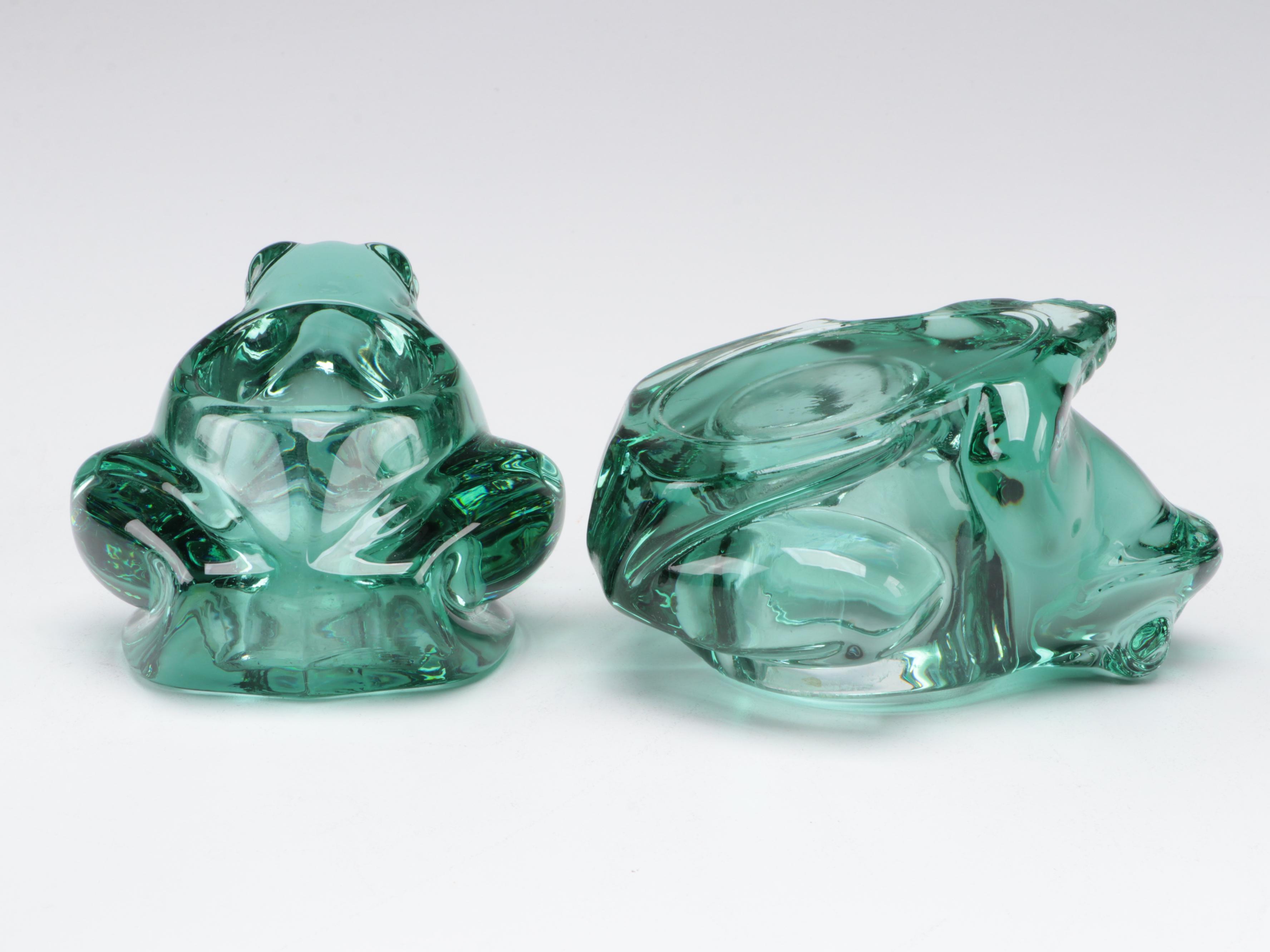 Green Glass Frog Candle Votives, Other Votive Holders and Glass Insulators
