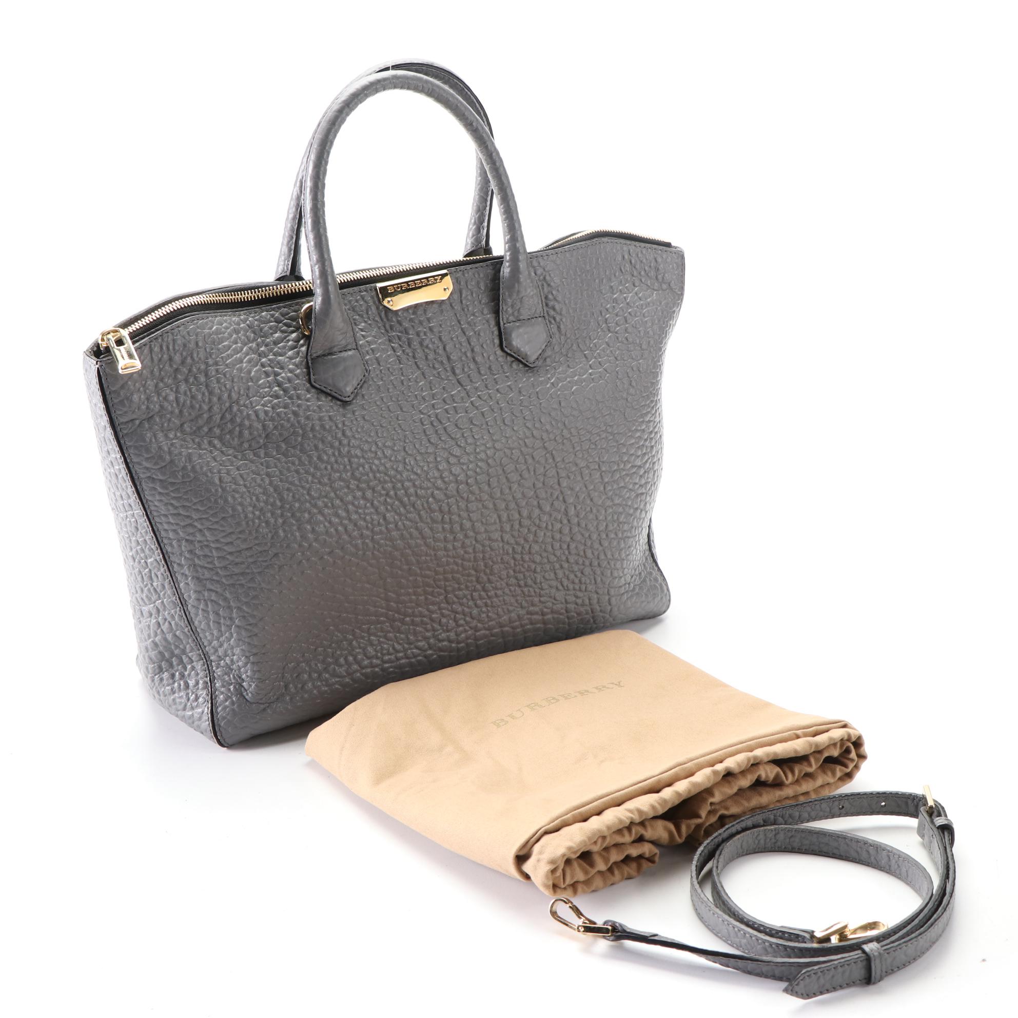 Burberry Medium Dewsbury Convertible Tote in Heritage Grained Leather