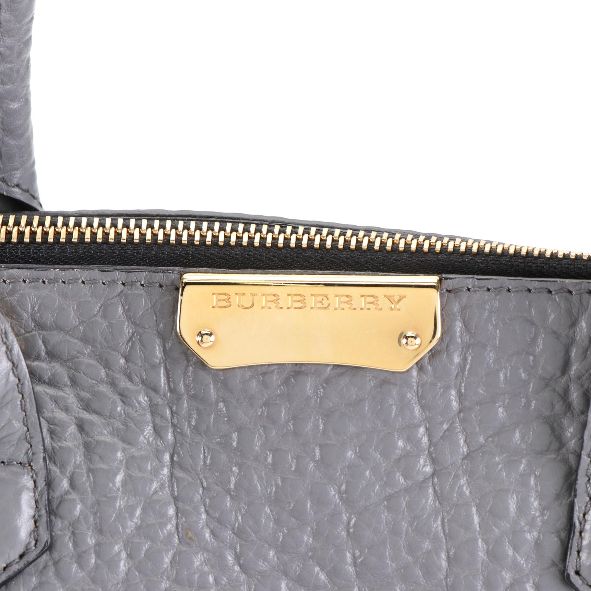 Burberry Medium Dewsbury Convertible Tote in Heritage Grained Leather