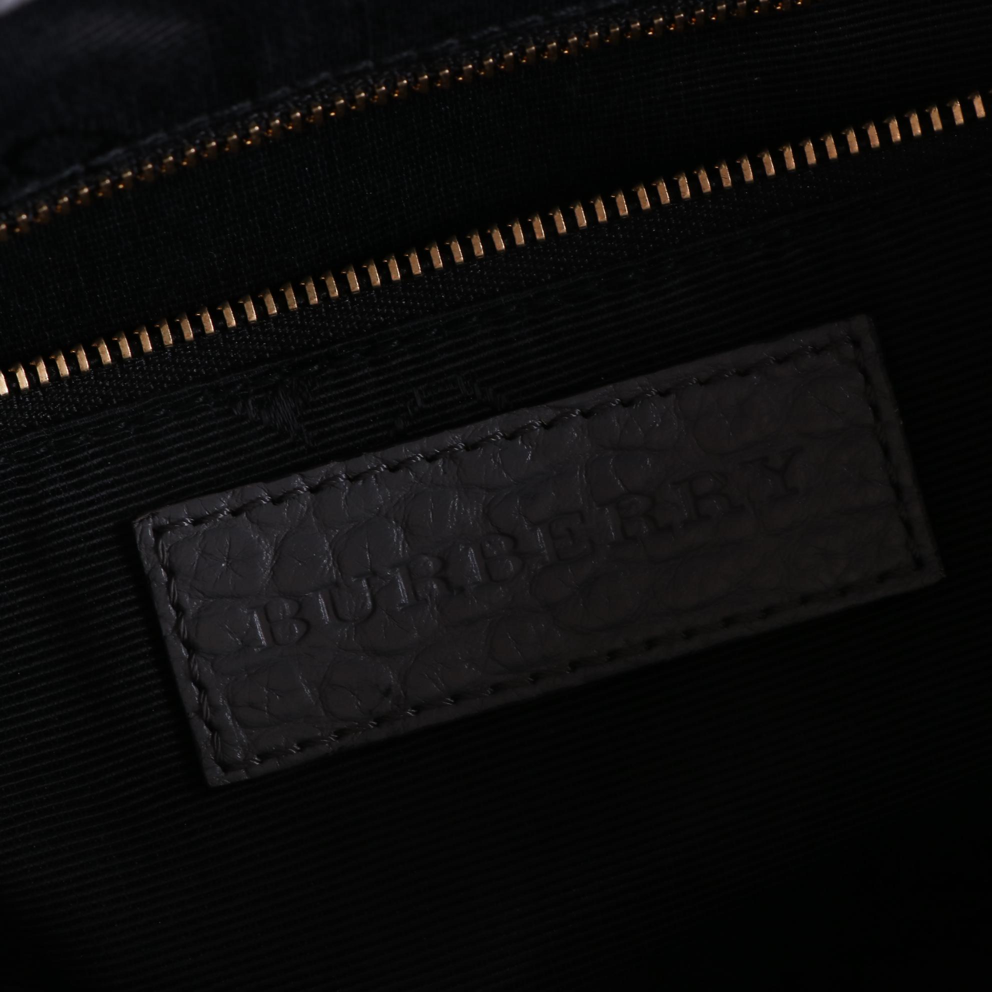 Burberry Medium Dewsbury Convertible Tote in Heritage Grained Leather