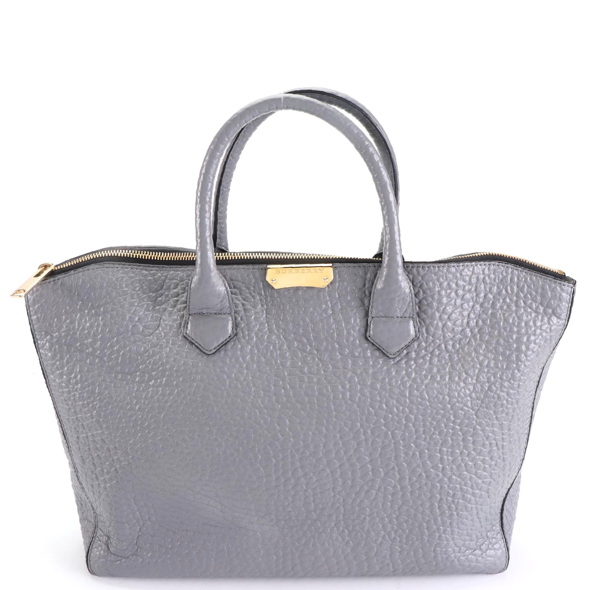 Burberry Medium Dewsbury Convertible Tote in Heritage Grained Leather