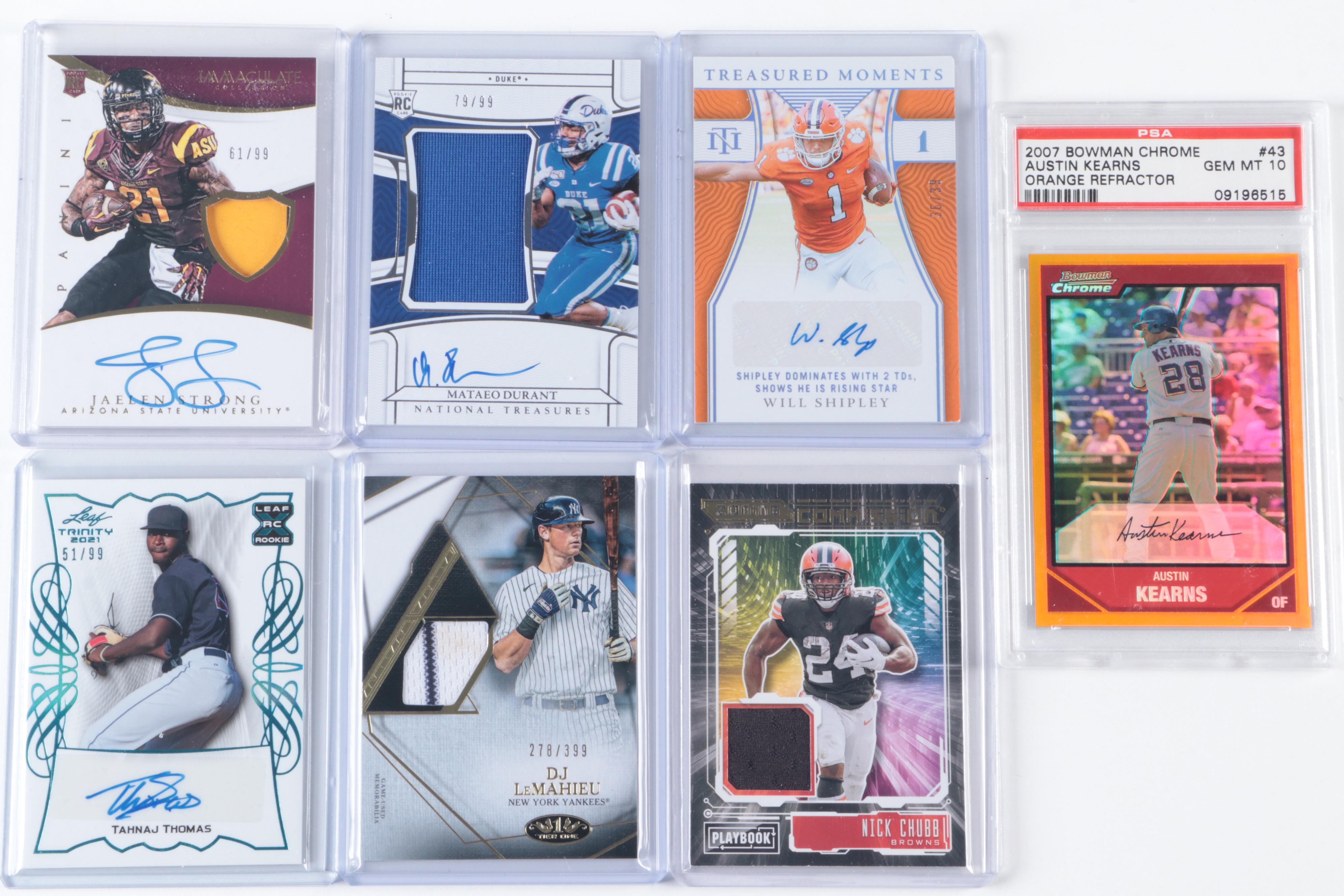 Panini and More Sports Cards with Signed, Graded Kearns, Rookies, 2000s–2020s