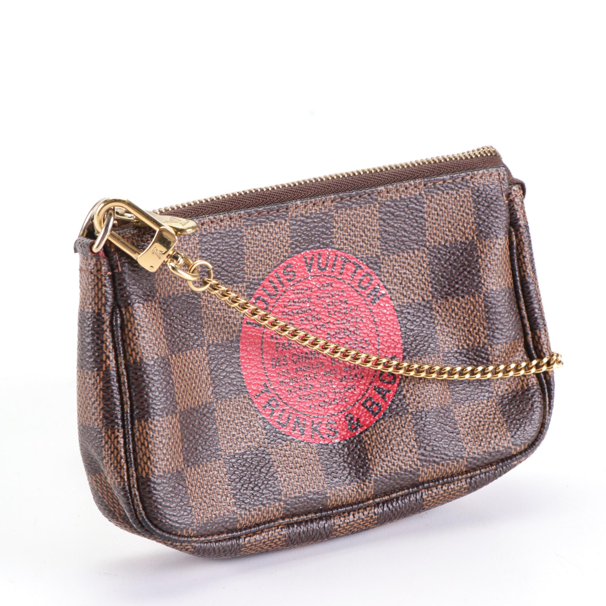 Louis Vuitton Complice Trunks and Bags Mini Pochette Accessoires in Damier Ebene